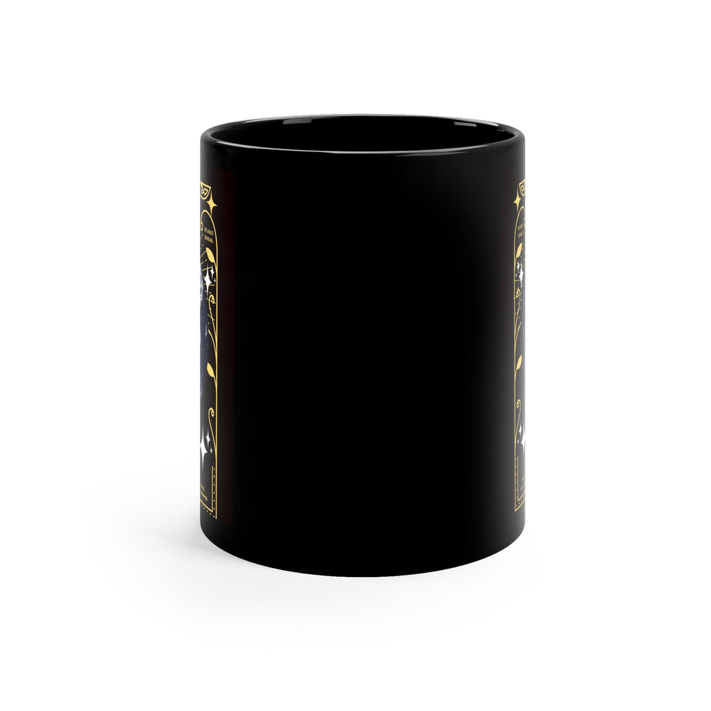Mermaid Taurus Black Coffee Mug – 11oz Zodiac Gift