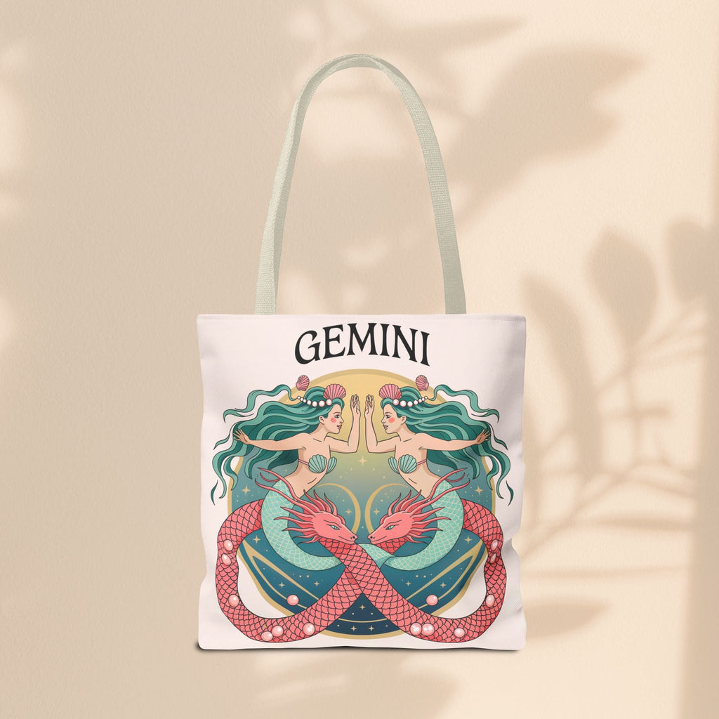 Gemini Zodiac Tote Bag, Astrological Bag, Personalized Gift, Astrology Lover, Horoscope Accessory, Birthday Present