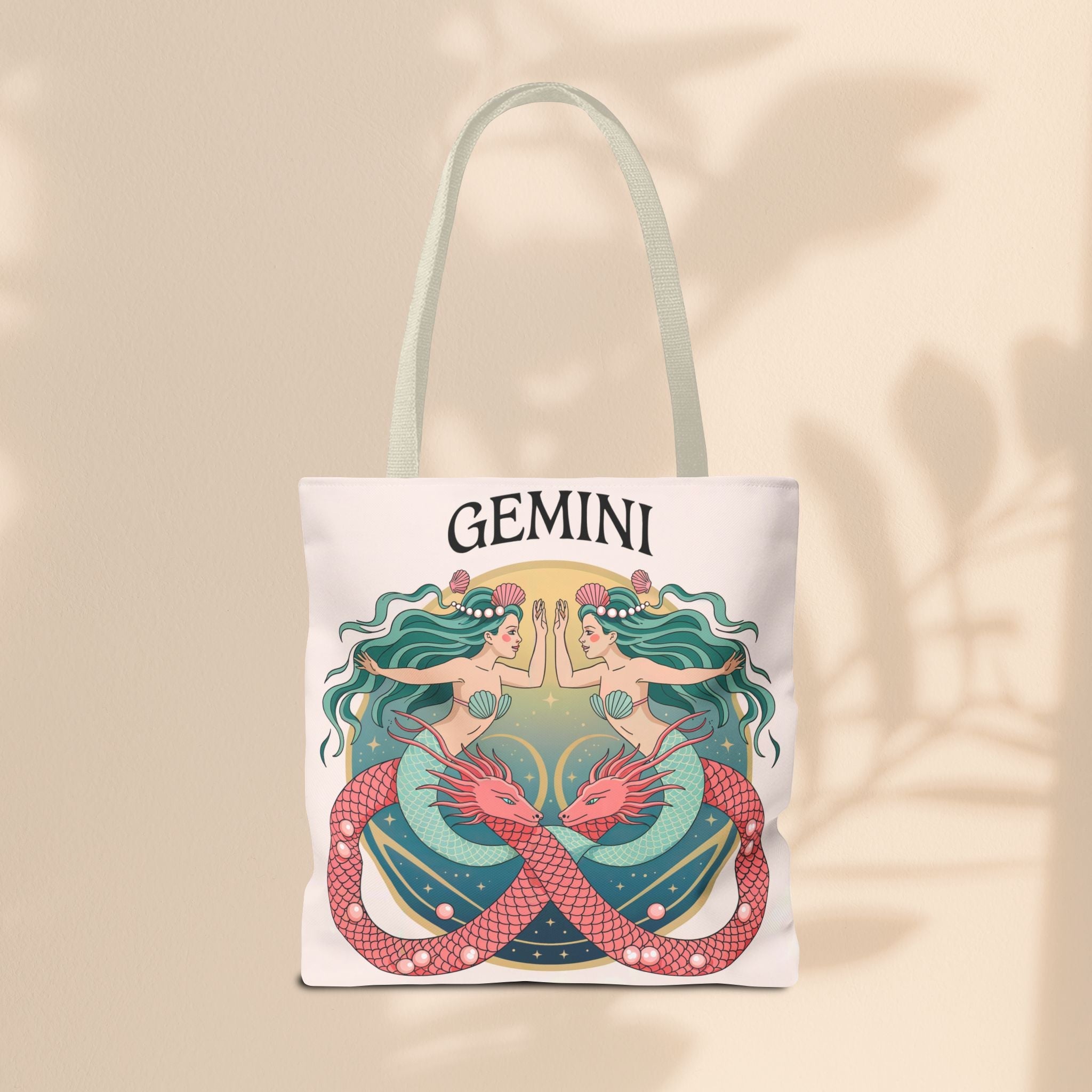 Gemini Zodiac Tote Bag, Astrological Bag, Personalized Gift, Astrology Lover, Horoscope Accessory, Birthday Present