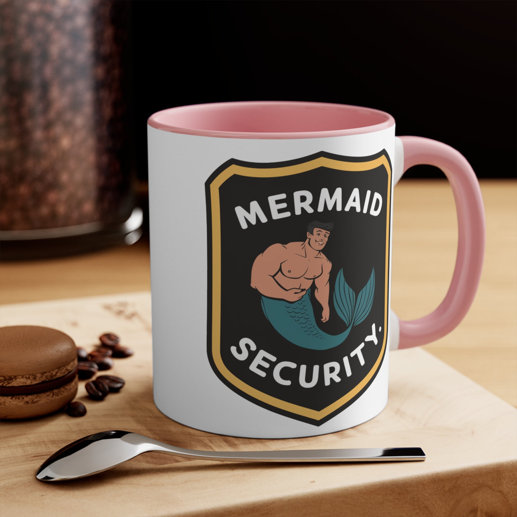 Mermaid Security Accent Mug – Funny Ocean Gift