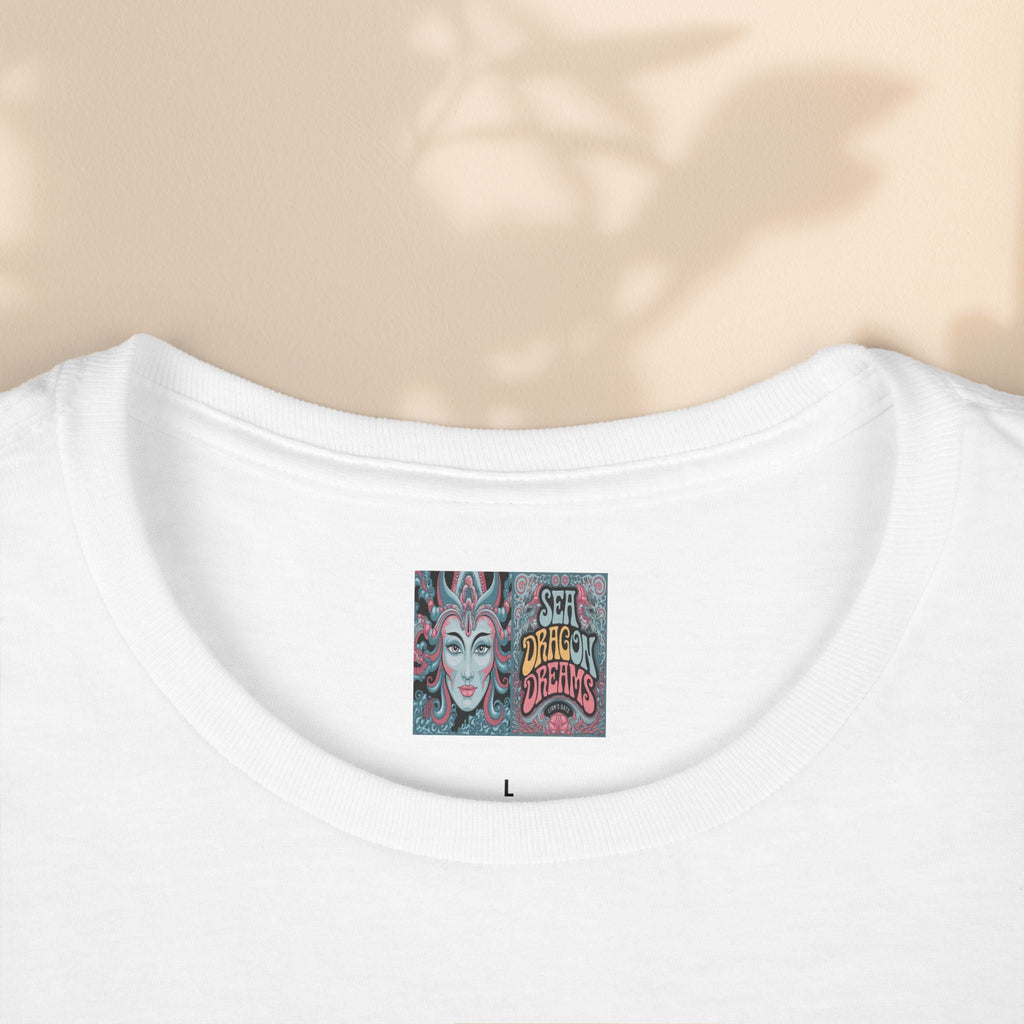 Dragon Bride Women's Softstyle Tee - Fantasy Art Shirt, Gift for Fantasy Lovers, Dragon Lover Apparel, Unique Tee for Her, Magical Clothing