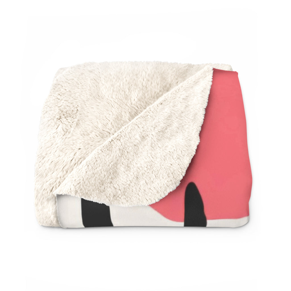 Mod Flowers Sherpa Fleece Blanket – Cozy Floral Plush Throw for Home
