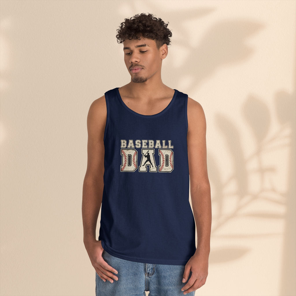 Baseball Dad Tank Top | Men’s Cotton Tank for Game Day & BBQ