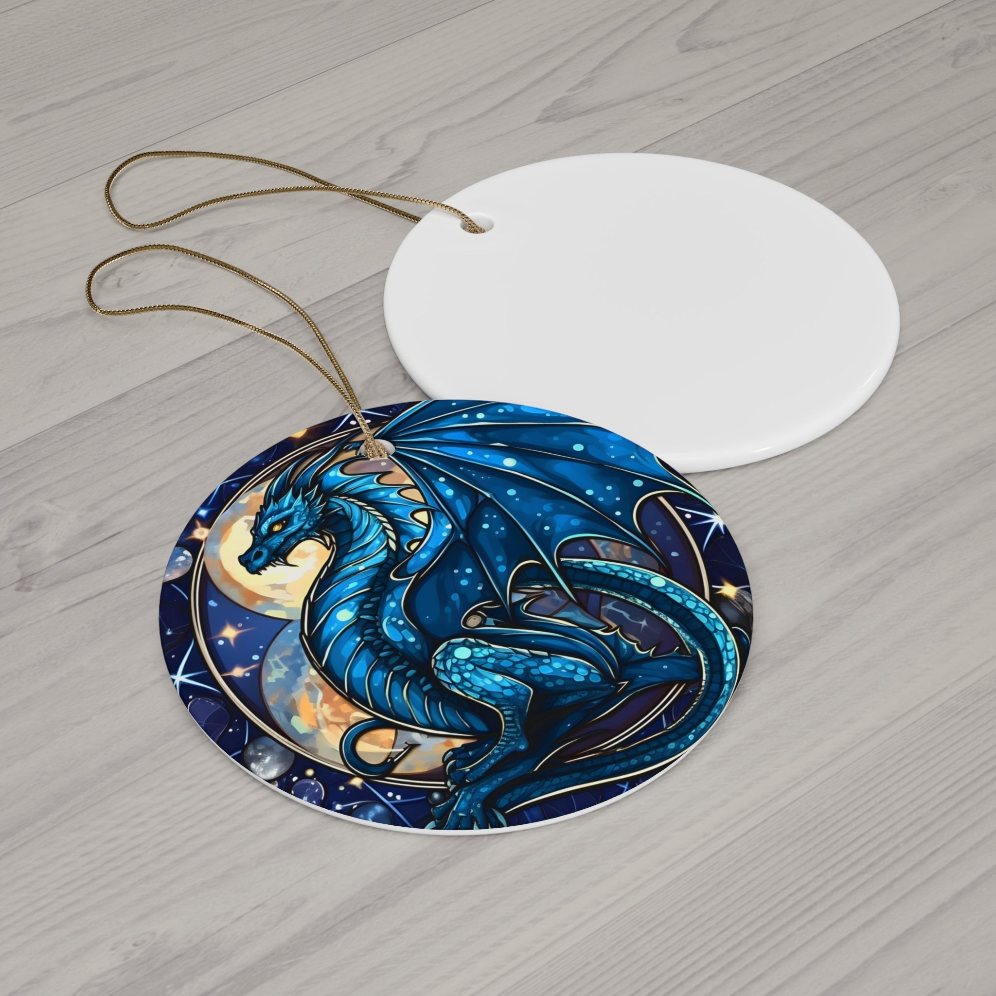 Ceramic Ornament - Blue Dragon