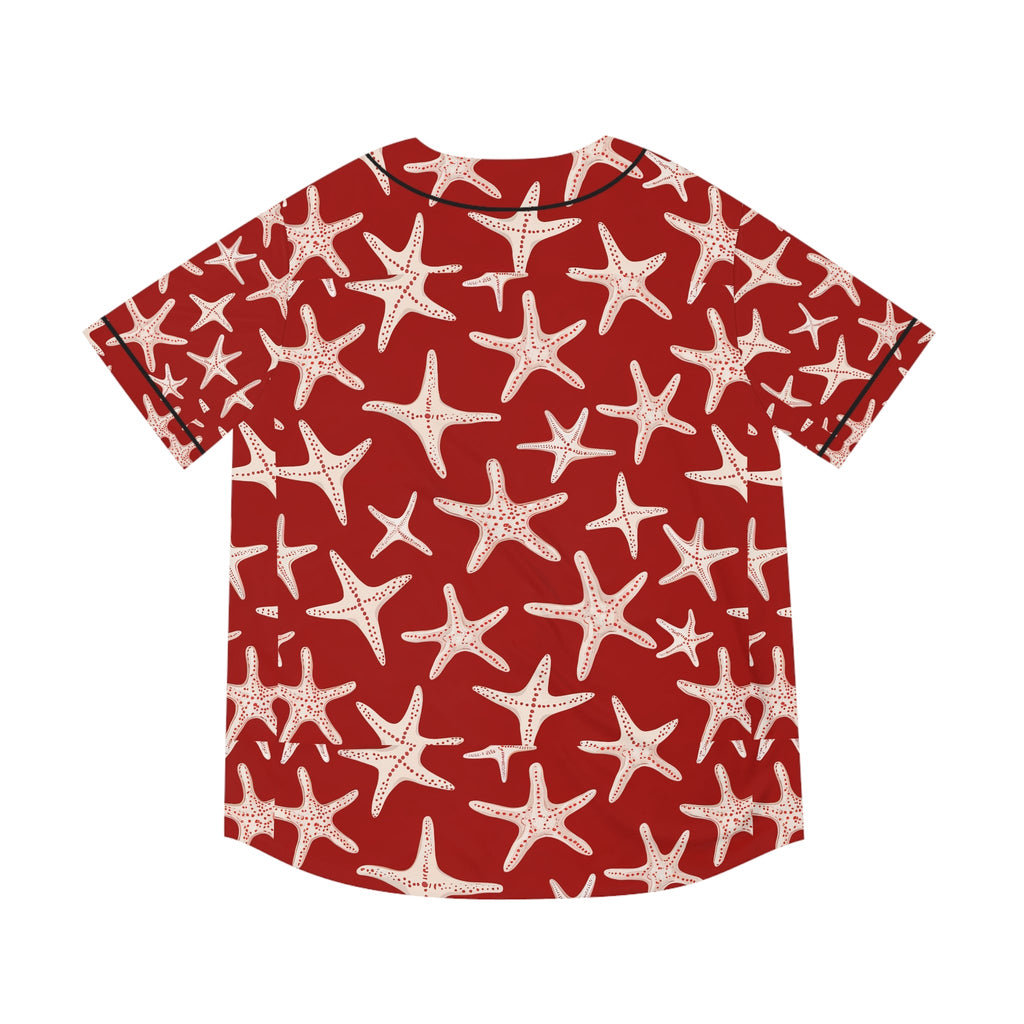 Men's Baseball Jersey  - Red Stars