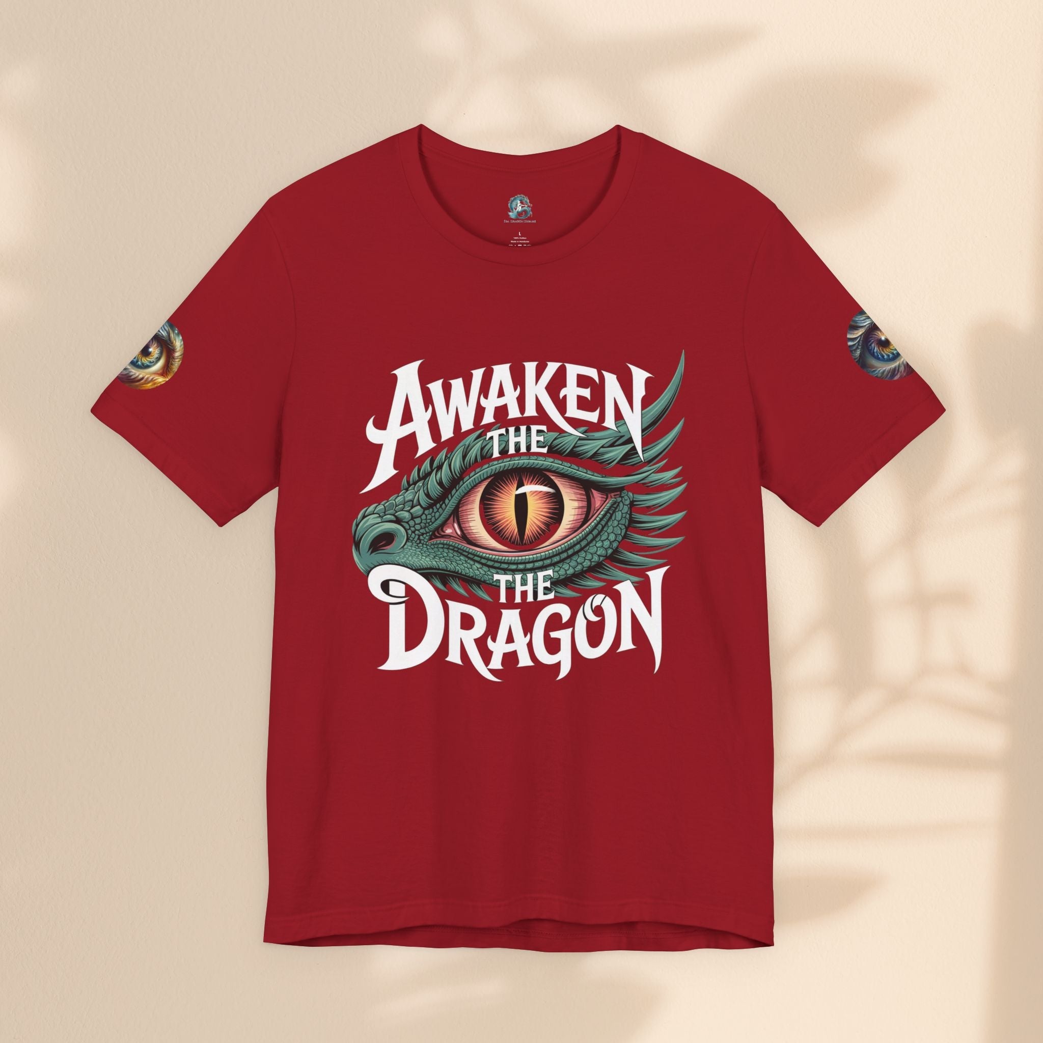 Fantasy Awaken The Dragon Graphic Tee, Unisex Short Sleeve Shirt, Gift for Dragon Lovers, Fantasy Fan Apparel