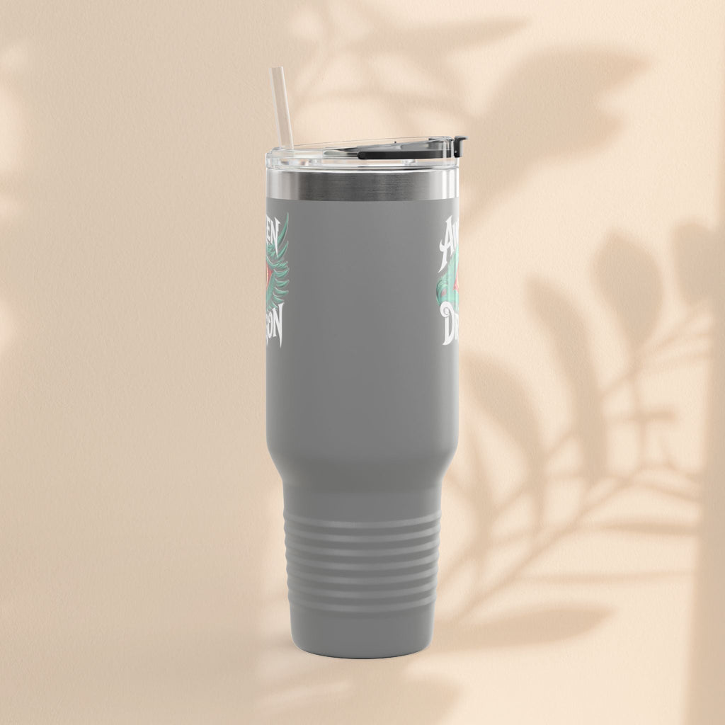 Dragon Insulated Travel Mug | 40oz | Awaken The Dragon | Perfect for Coffee Lovers, Eco-Friendly Designs