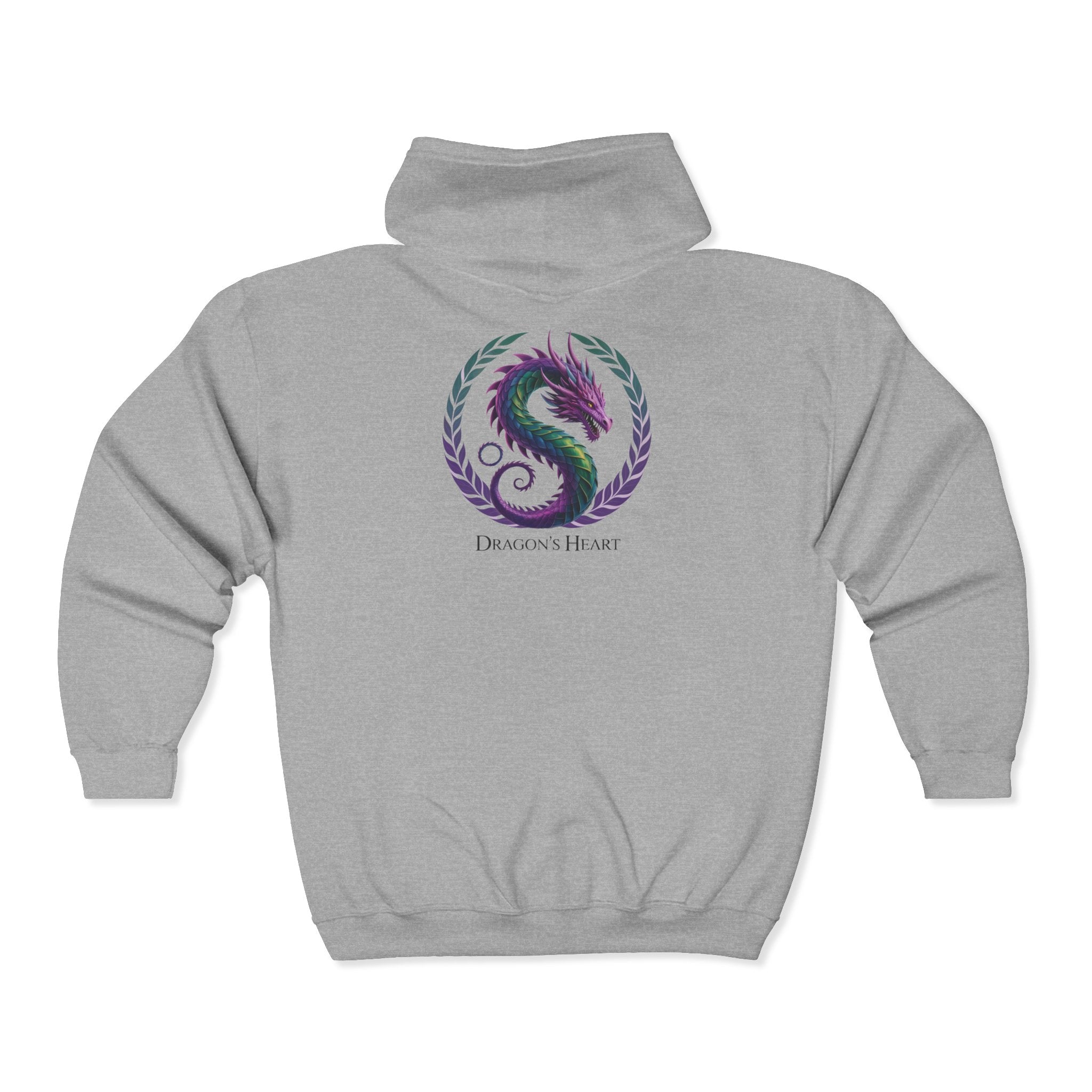 Dragon's Heart - Unisex Heavy Blend™ Full Zip Hooded Sweatshirt