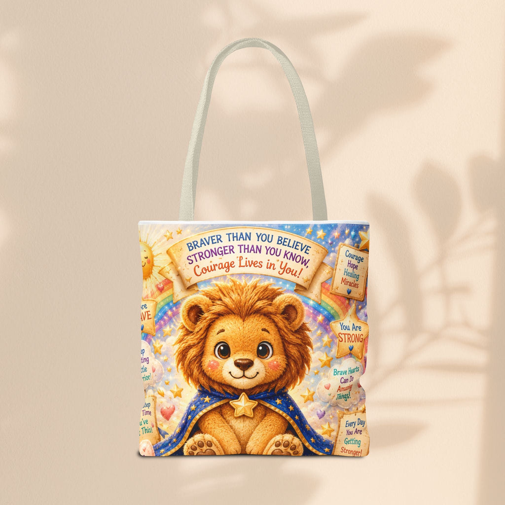 Cute Courage Lion Tote Bag | Brave Buddies™