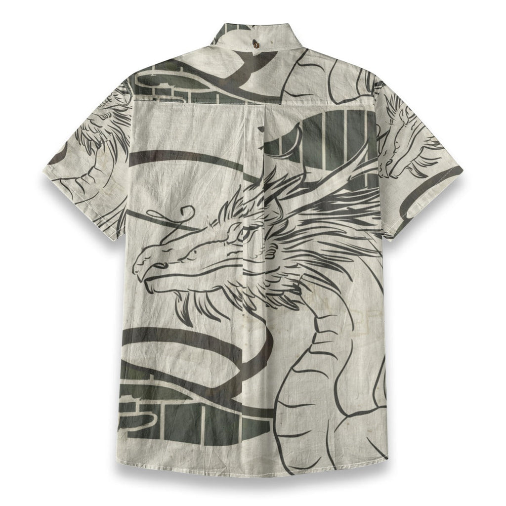Dragon Sway Men's Breathable Cotton Shirt