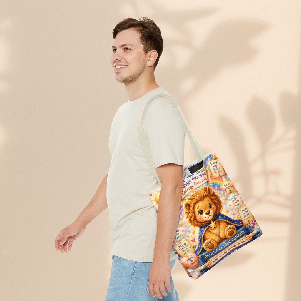 Cute Courage Lion Tote Bag | Brave Buddies™