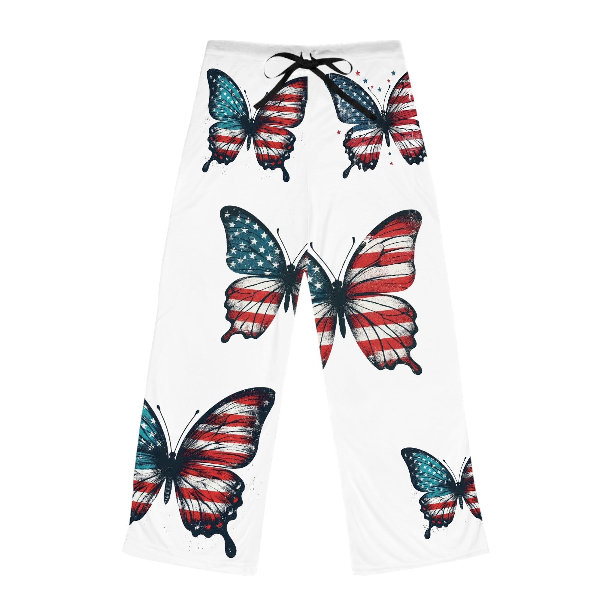 Patriotic Butterfly Women's Pajama Pants - Stylish & Comfy Sleepwear