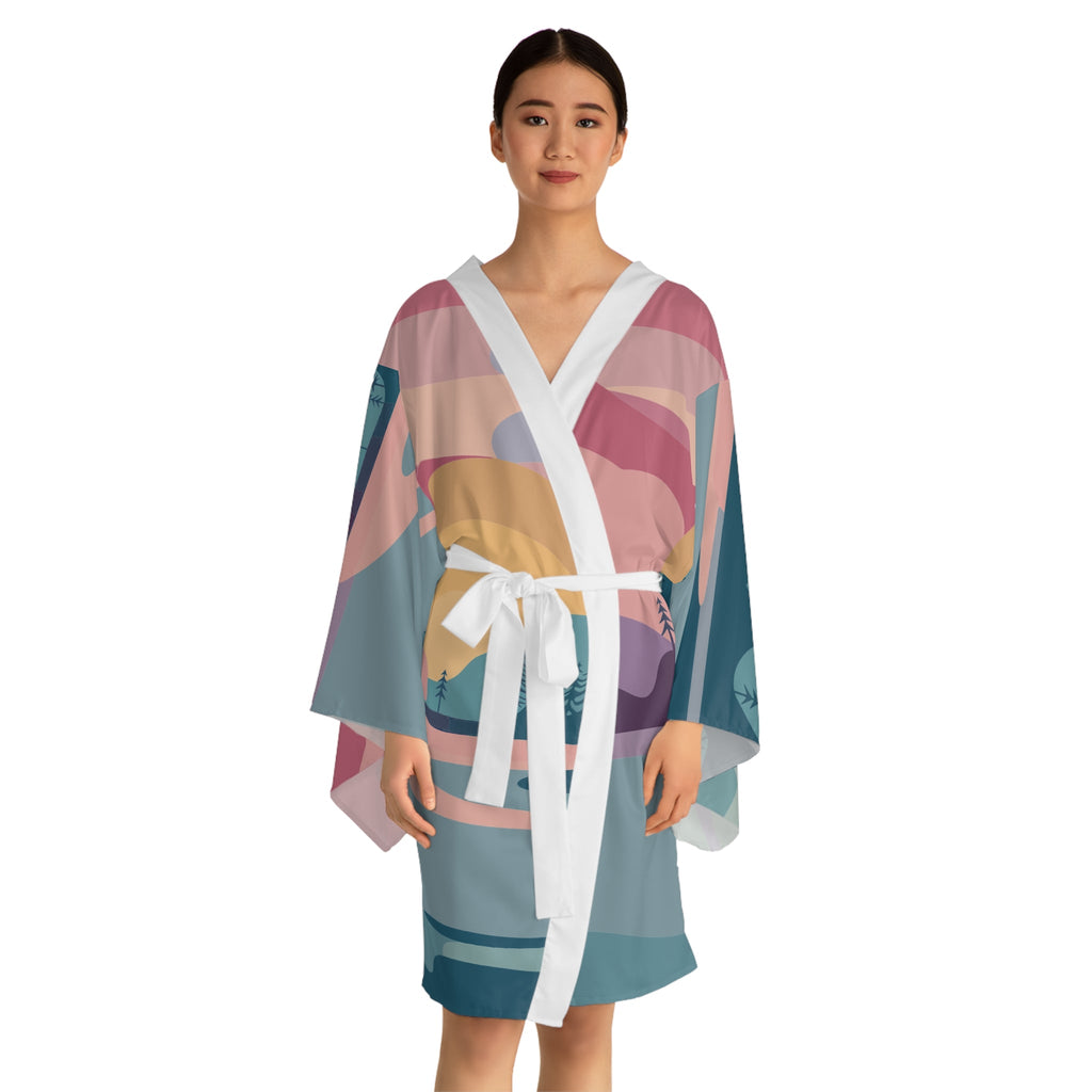 Pastel Scene Kimono – Dream in Soft Color