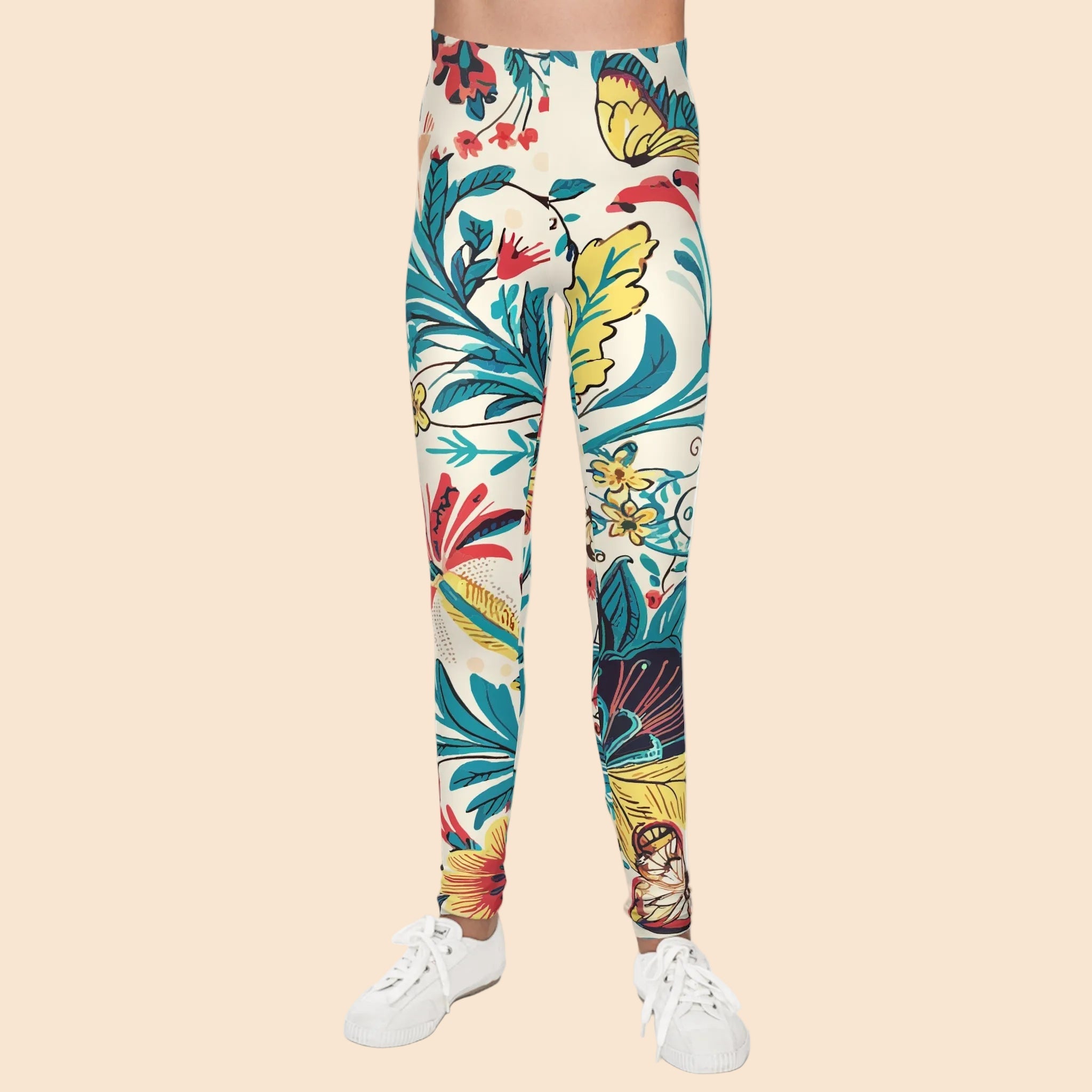 Coastal Flowers Youth Leggings