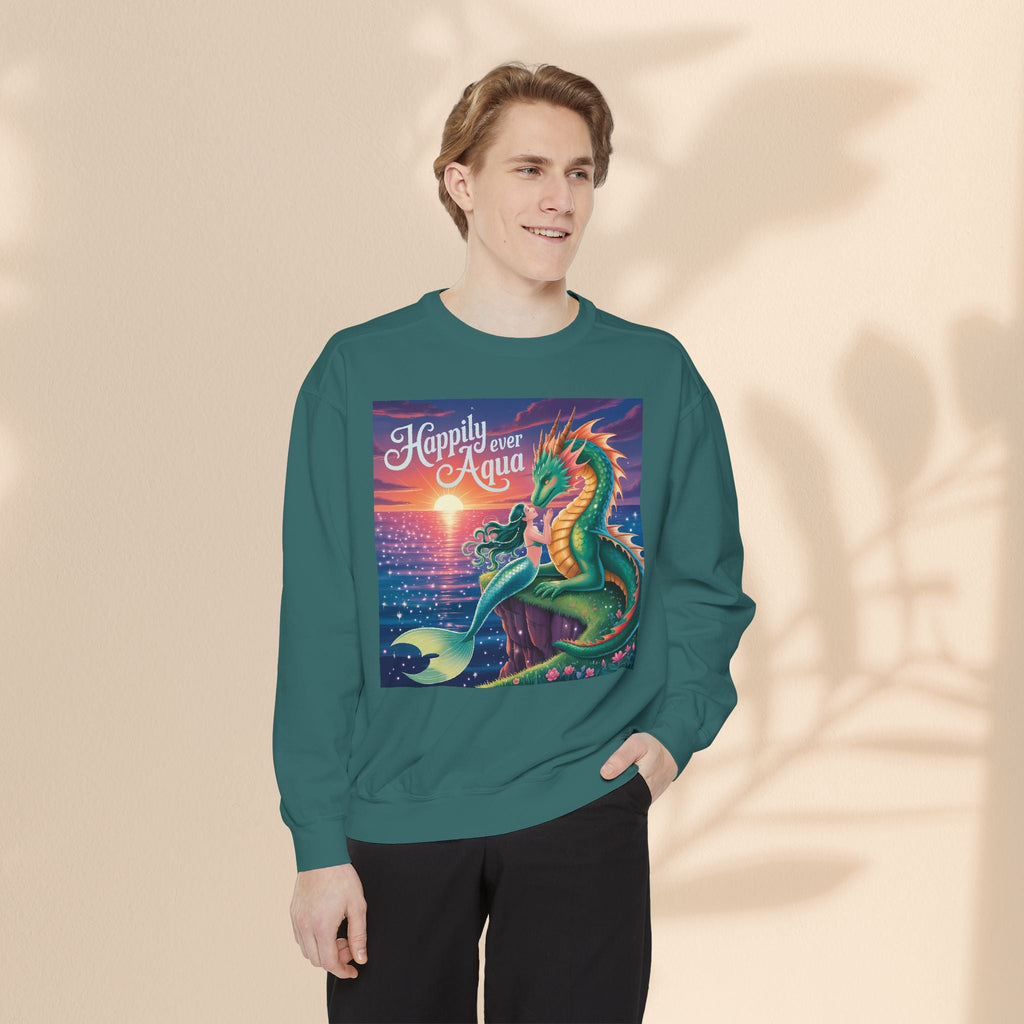 Happily Ever Aqua Sweatshirt, Unisex Garment-Dyed Pullover, Cozy Sweatshirt for Ocean Lovers, Ideal Gift for Fantasy Fans, Perfect for [...]