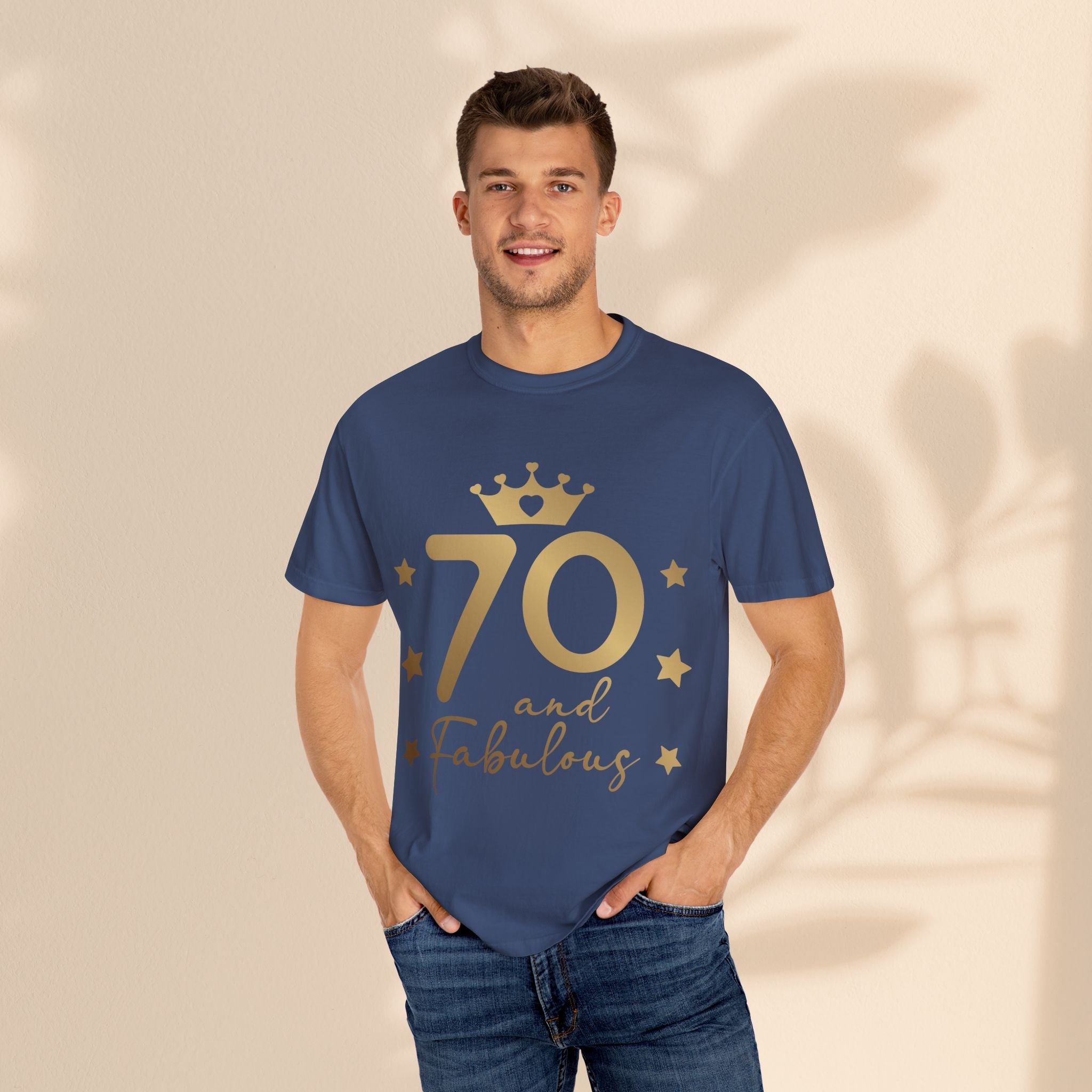 70 and Fabulous Unisex Garment-Dyed T-shirt | Birthday Celebration Tee, Gift for 70th Birthday, Vintage Style Shirt, Fun Party Wear, [...]