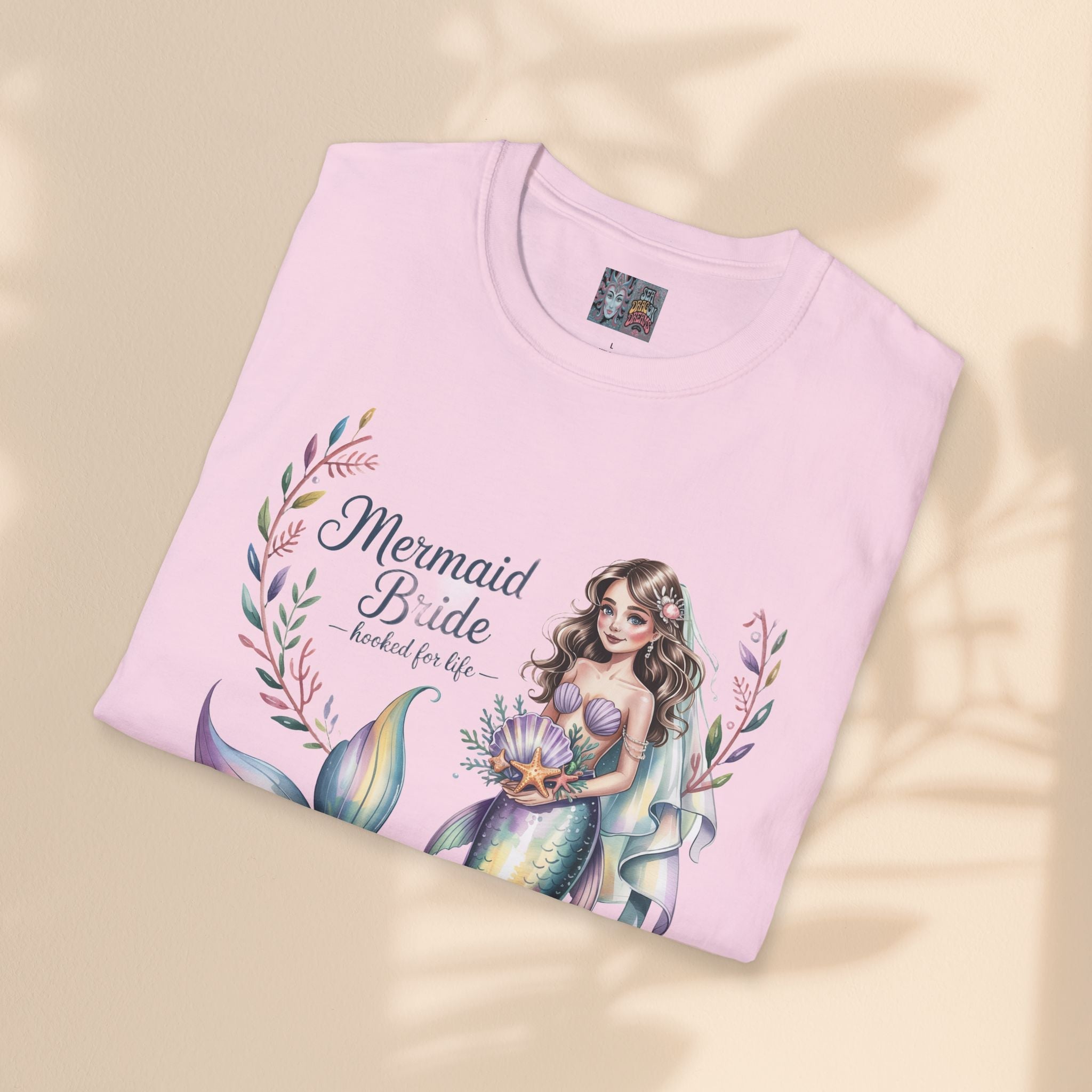 Mermaid Bride T-Shirt, Bridal Party Shirt, Destination Wedding Attire, Beach Wedding Gift, Under the Sea Themed Shirt