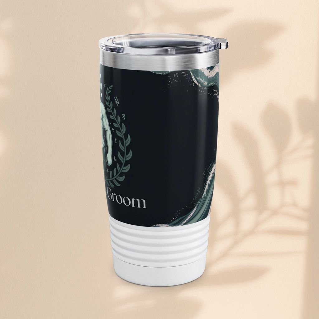 Mermaid-Themed Tumbler - Father of the Groom, Wedding Gift, Nautical Decor, Personalized Travel Mug, Ocean Lover Gift
