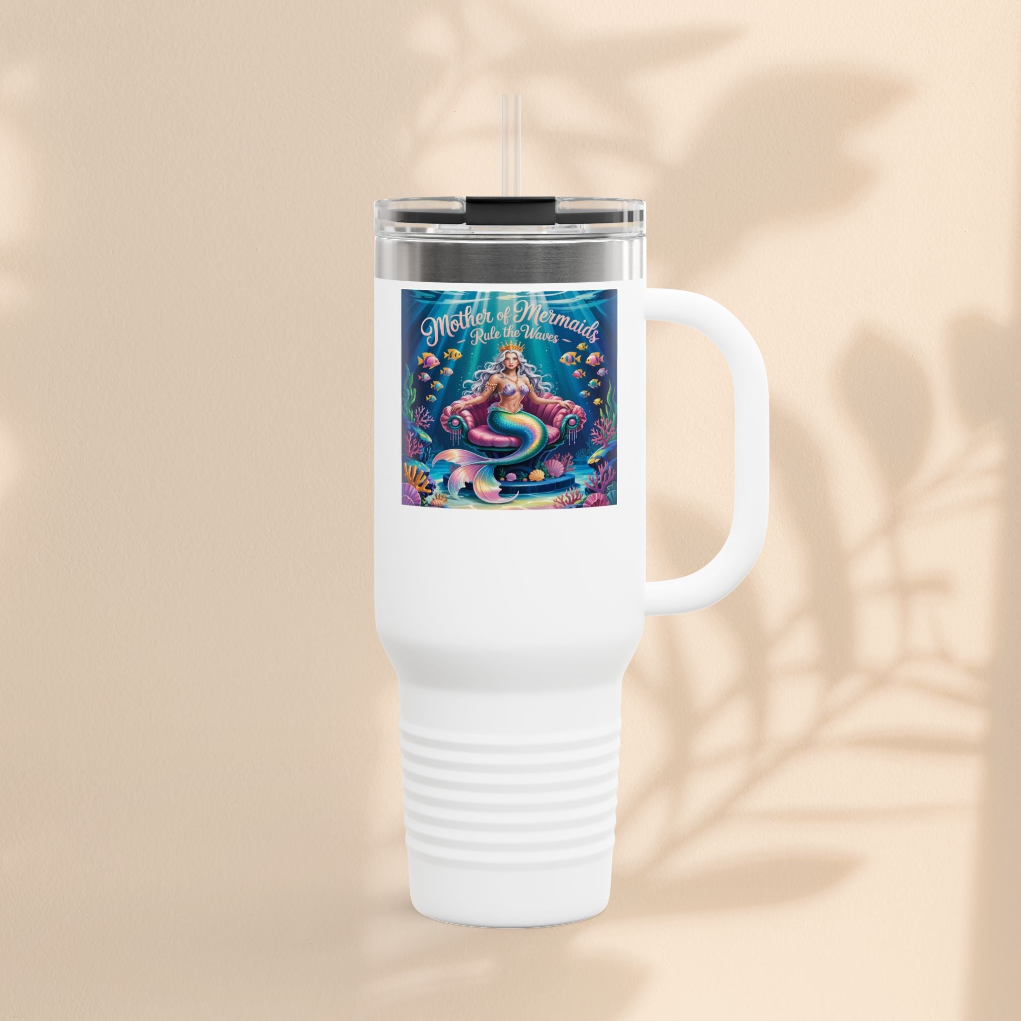 Mother of the Mermaids Insulated Travel Mug, 40oz | Perfect for Road Trips, Summer Days