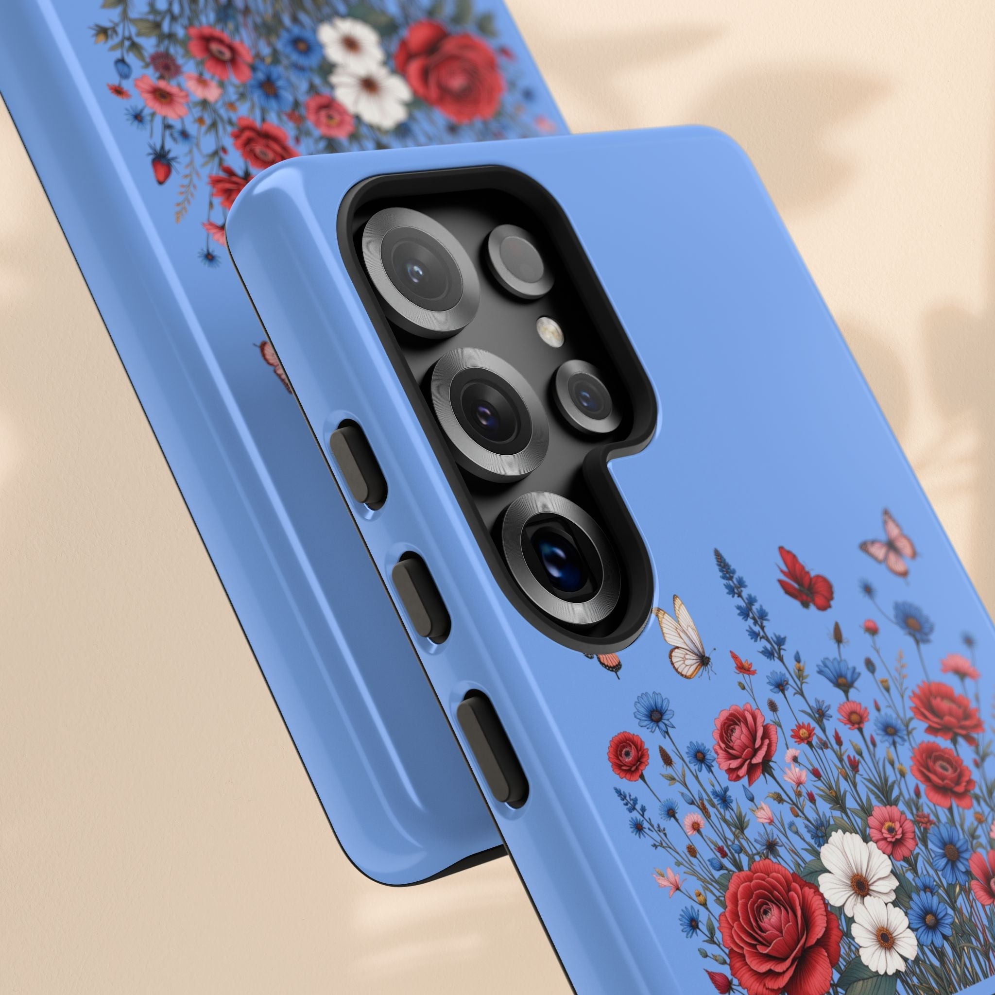 Floral America Phone Case - Tough Cases for Style & Protection