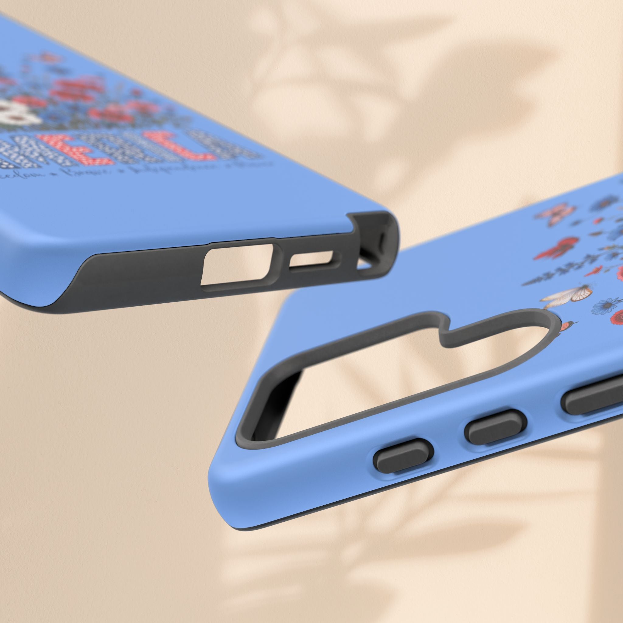 Floral America Phone Case - Tough Cases for Style & Protection