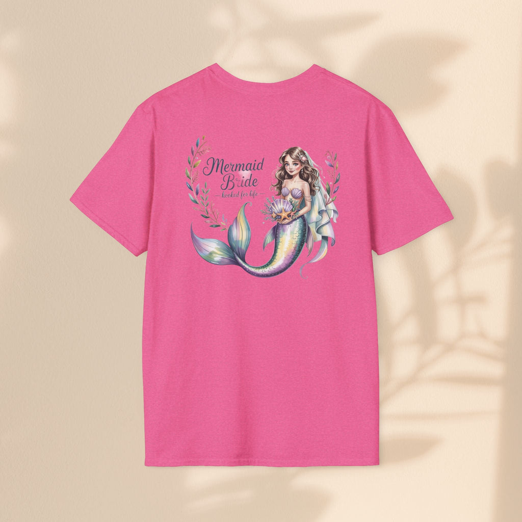 Mermaid Bride T-Shirt, Bridal Party Shirt, Destination Wedding Attire, Beach Wedding Gift, Under the Sea Themed Shirt