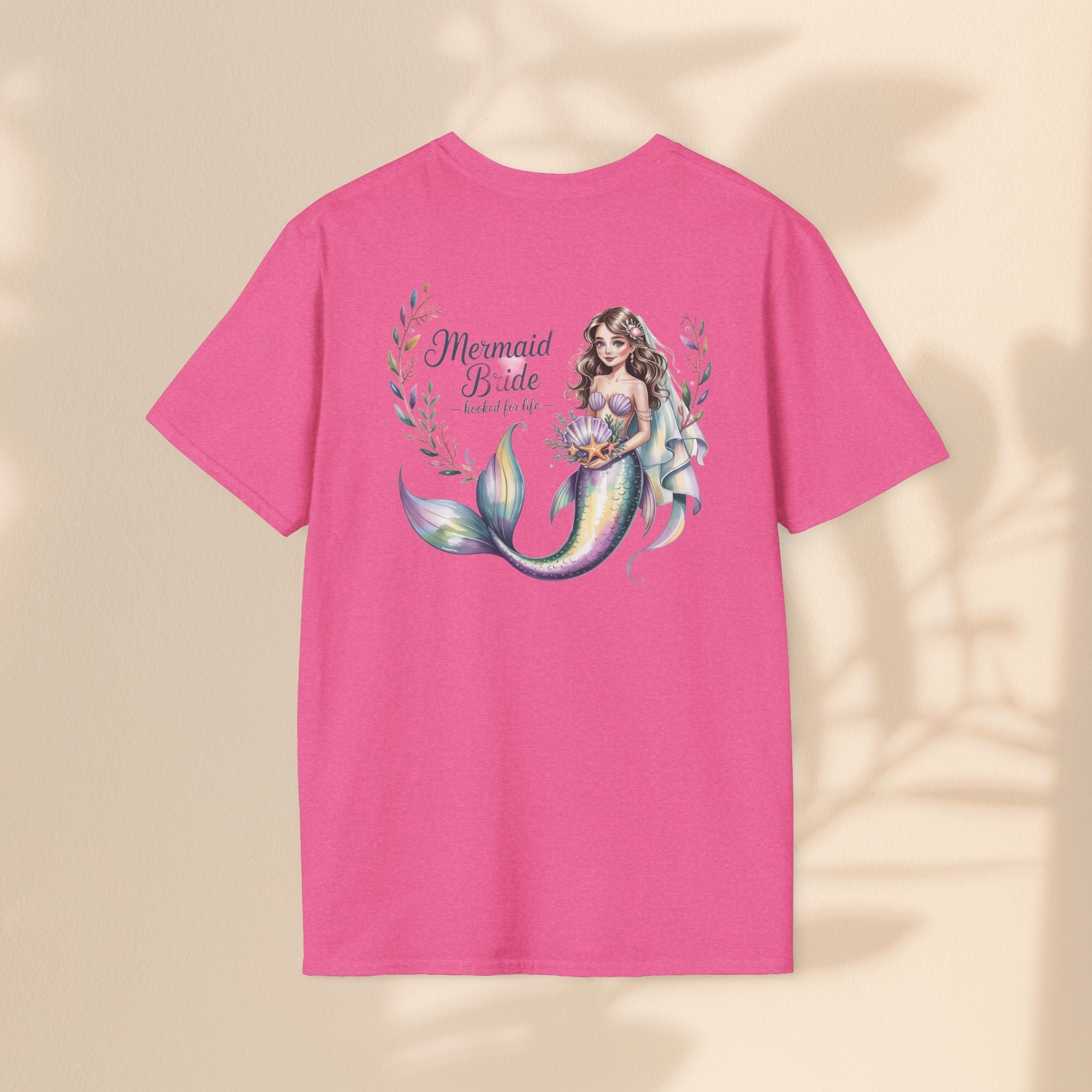 Mermaid Bride T-Shirt, Bridal Party Shirt, Destination Wedding Attire, Beach Wedding Gift, Under the Sea Themed Shirt