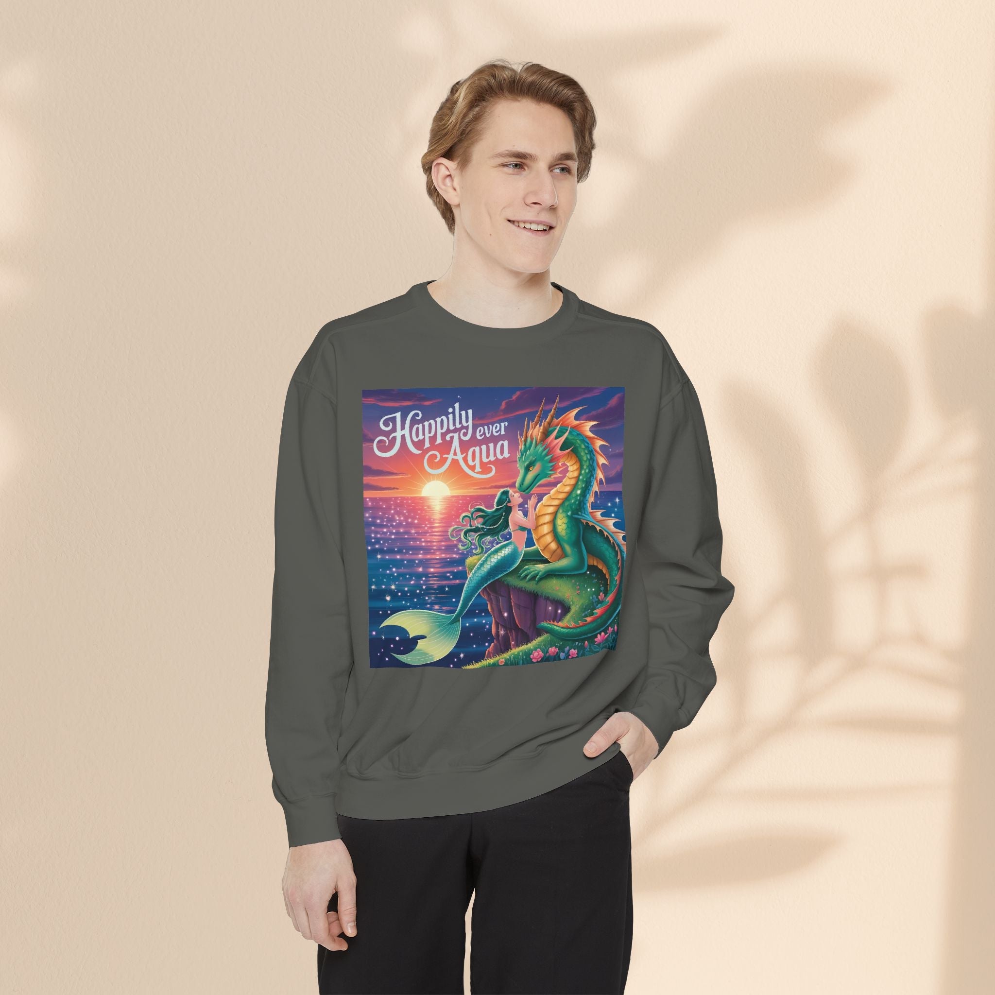 Happily Ever Aqua Sweatshirt, Unisex Garment-Dyed Pullover, Cozy Sweatshirt for Ocean Lovers, Ideal Gift for Fantasy Fans, Perfect for [...]