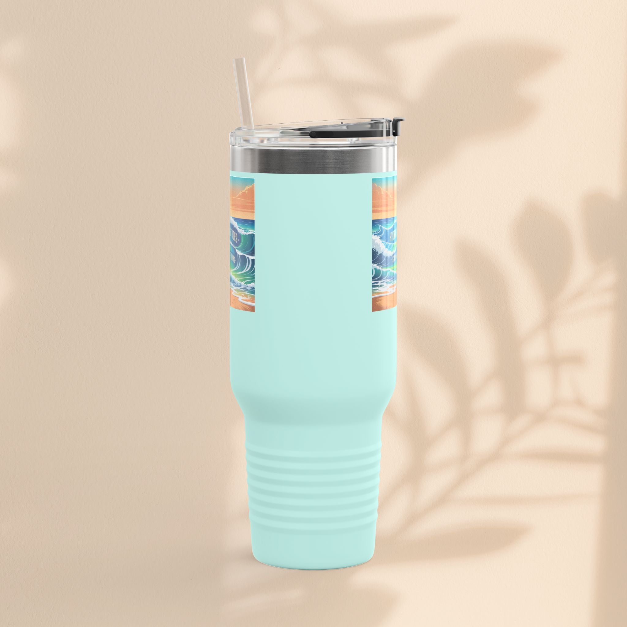 Ocean Wave Insulated Travel Mug, 40oz