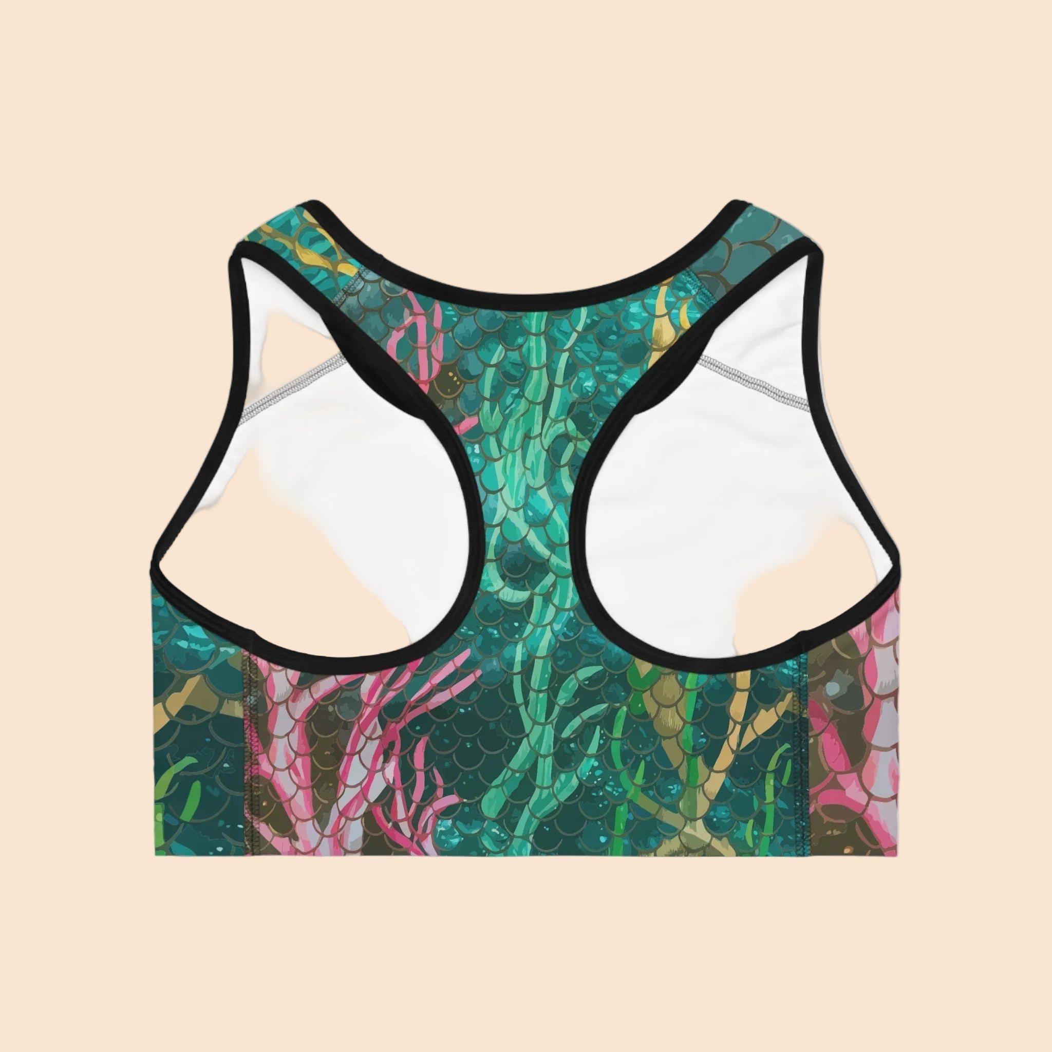 Mermaid Scales Net – Seamless Sports Bra