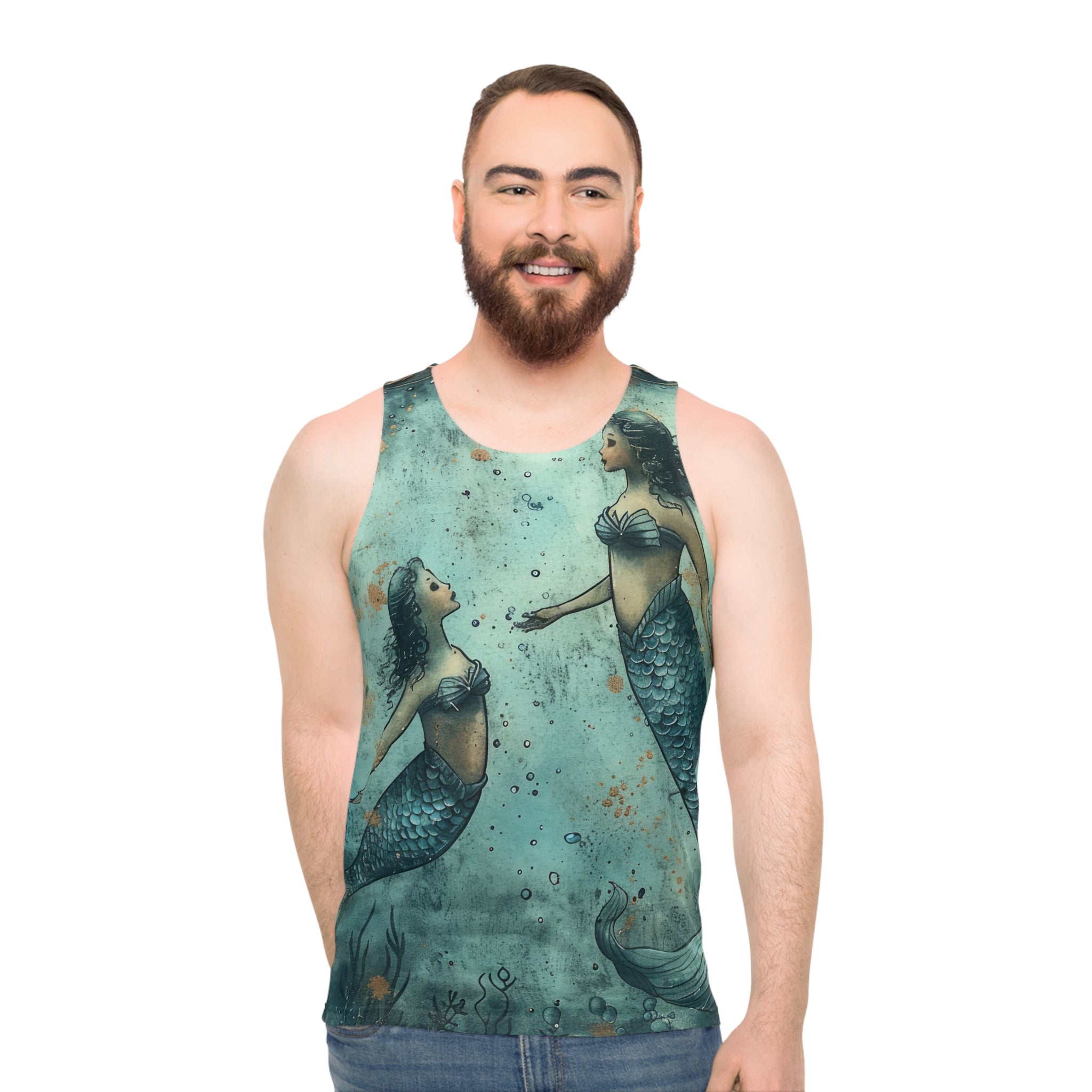Enchanting Mermaid Tank Top - Ocean-Inspired Summer Apparel