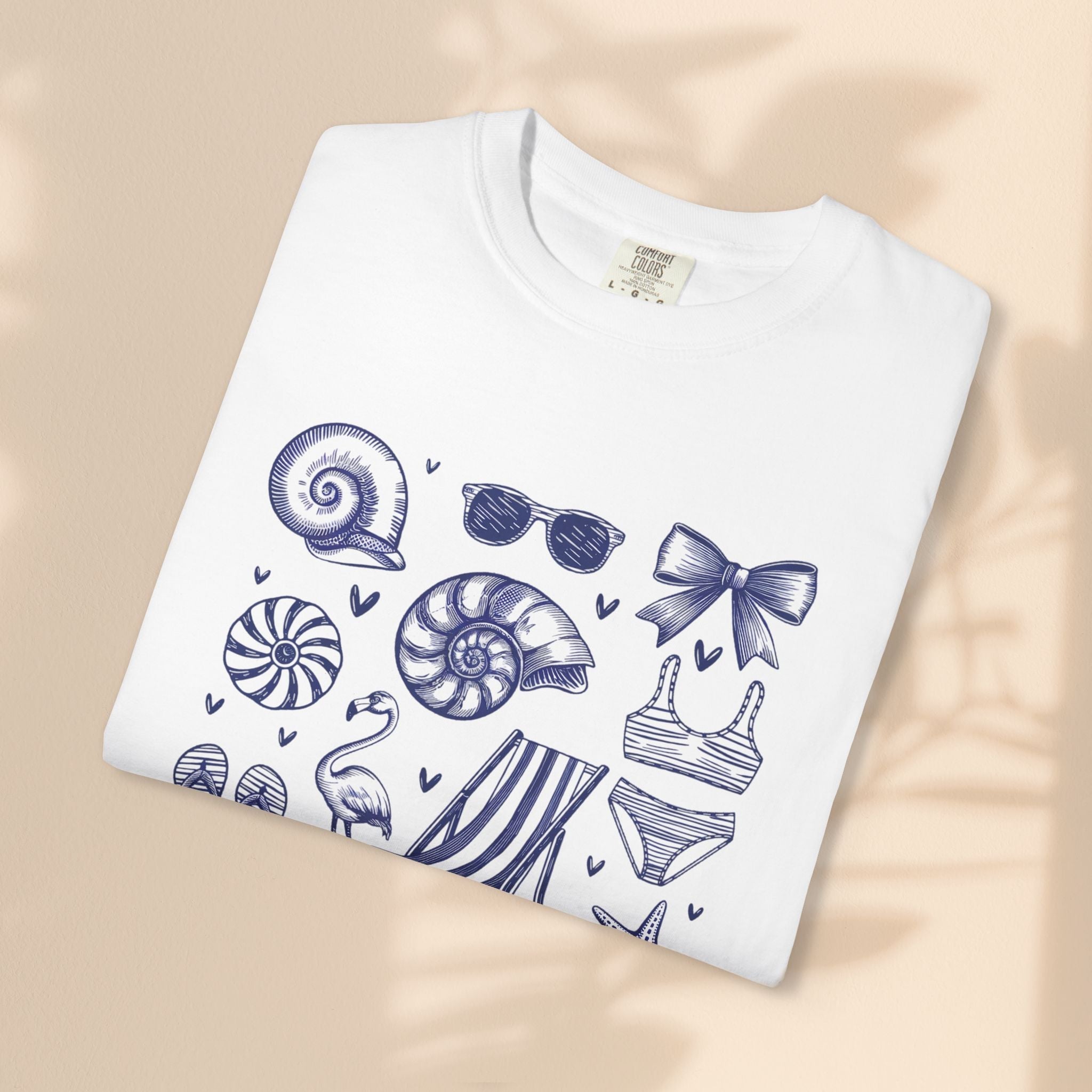 Beach Vibes Unisex Garment-Dyed T-shirt - ‘Feelin' Beachy’ Design