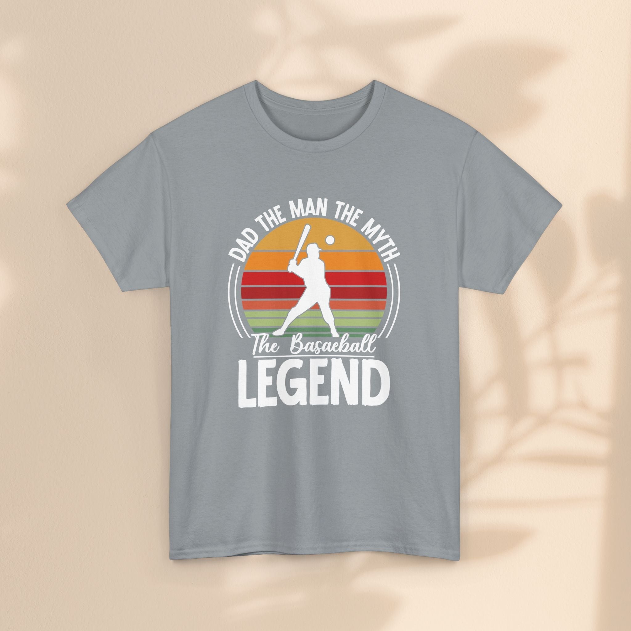 Dad The Man The Myth Baseball Legend T-Shirt – Funny Gift Tee