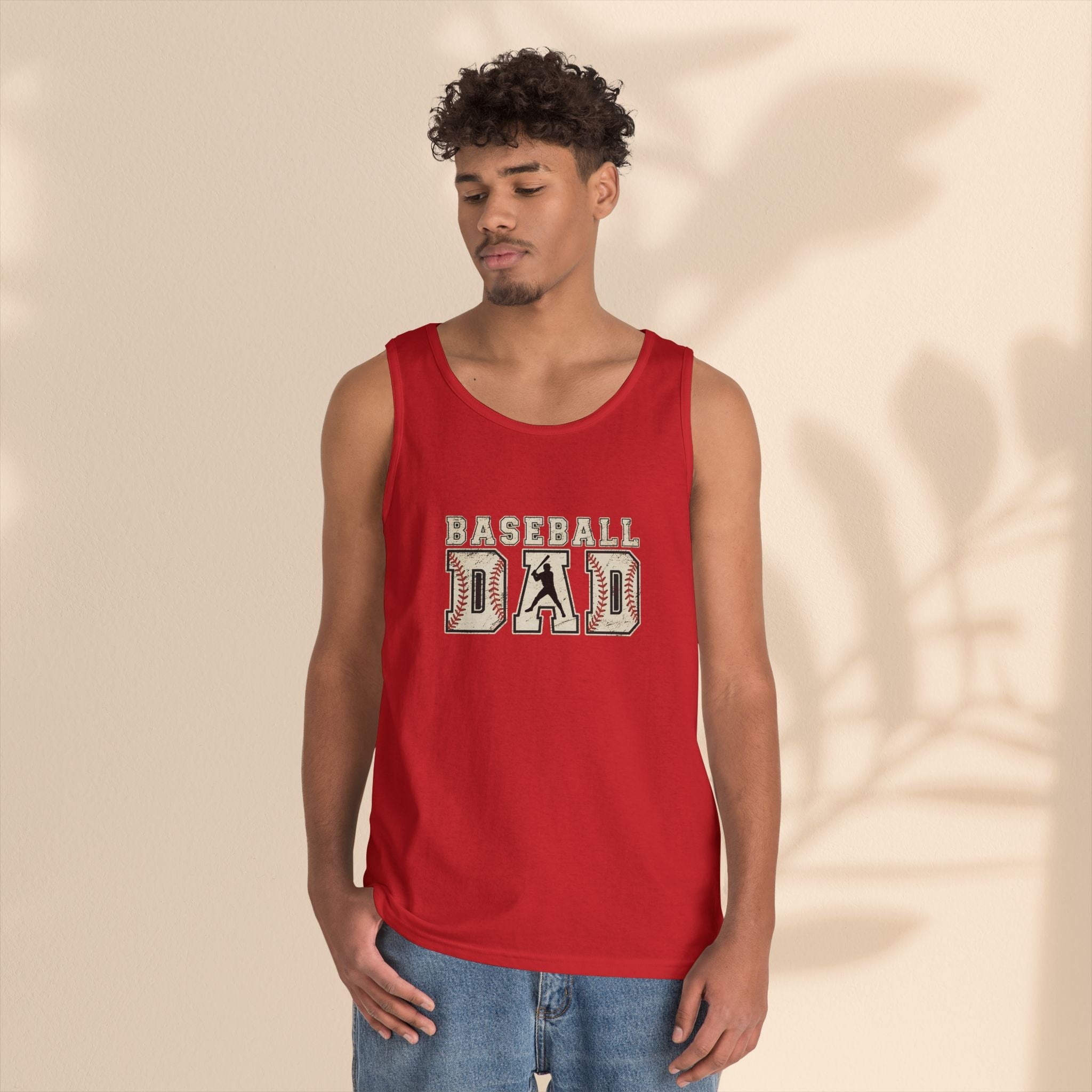 Baseball Dad Tank Top | Men’s Cotton Tank for Game Day & BBQ