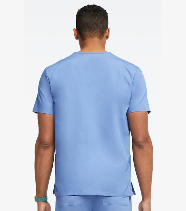 Stretch Unisex V-Neck Scrub Top - 2 Pockets, Half Sleeve