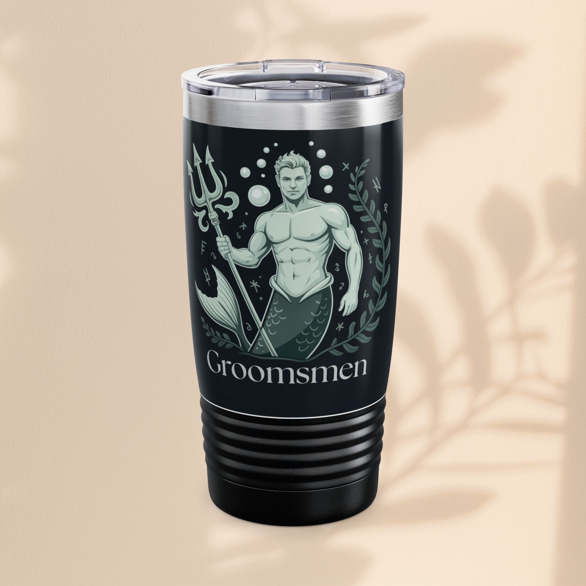 Merman Groomsmen Tumbler, 20oz – Perfect for Weddings, Parties, Gifts, Travel Mugs, Personalized Drinkware