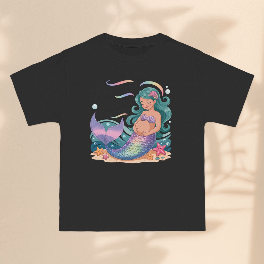 Mermaid Mama Short-Sleeve T-Shirt, Cute Maternity Wear, Gift for Expecting Moms, Baby Shower Gift, Ocean Lover Apparel