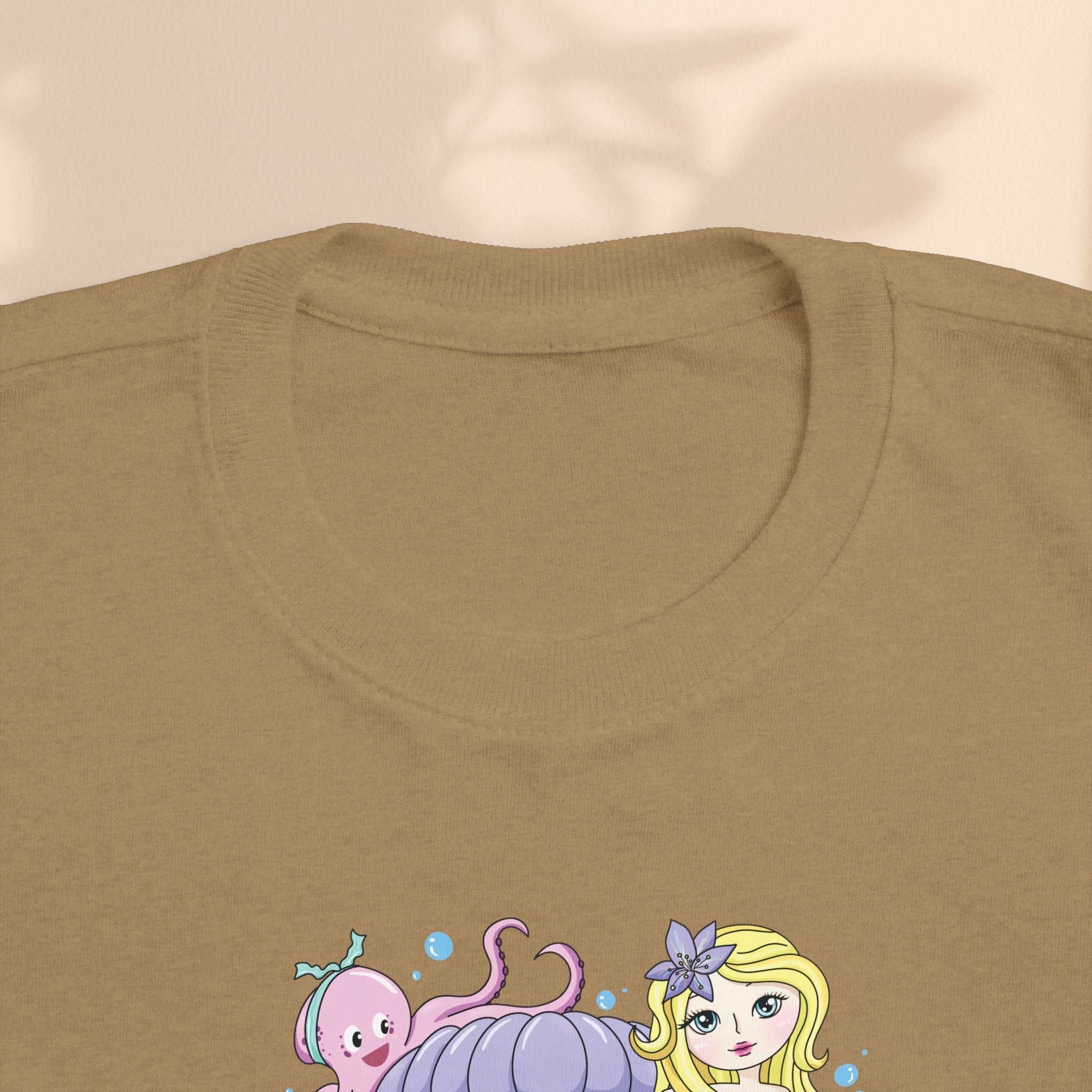 Age 6 Toddler Tee with Mermaid & Octopus Design - Birthday Celebration