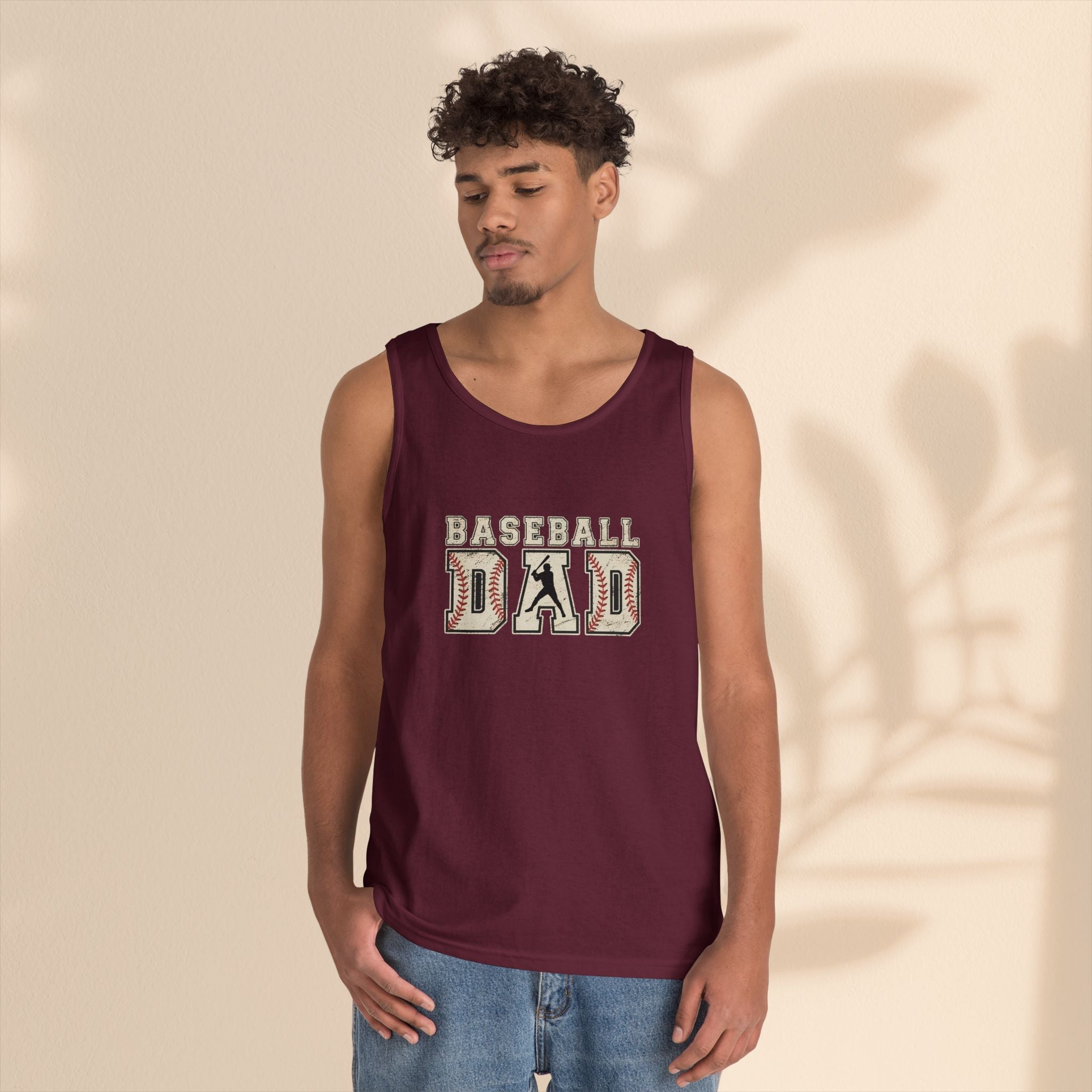 Baseball Dad Tank Top | Men’s Cotton Tank for Game Day & BBQ