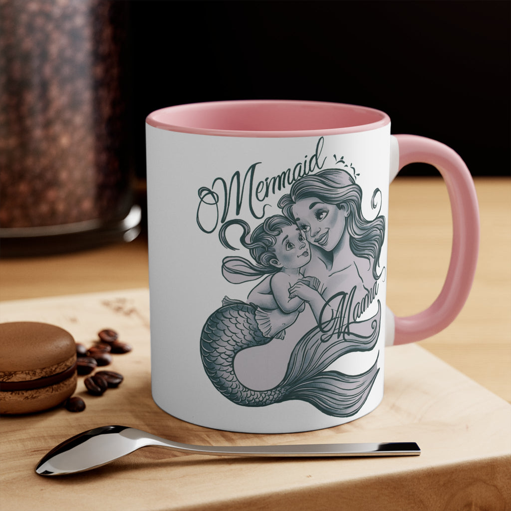 Mermaid Mama Accent Mug – Ocean Lover Gift Cup