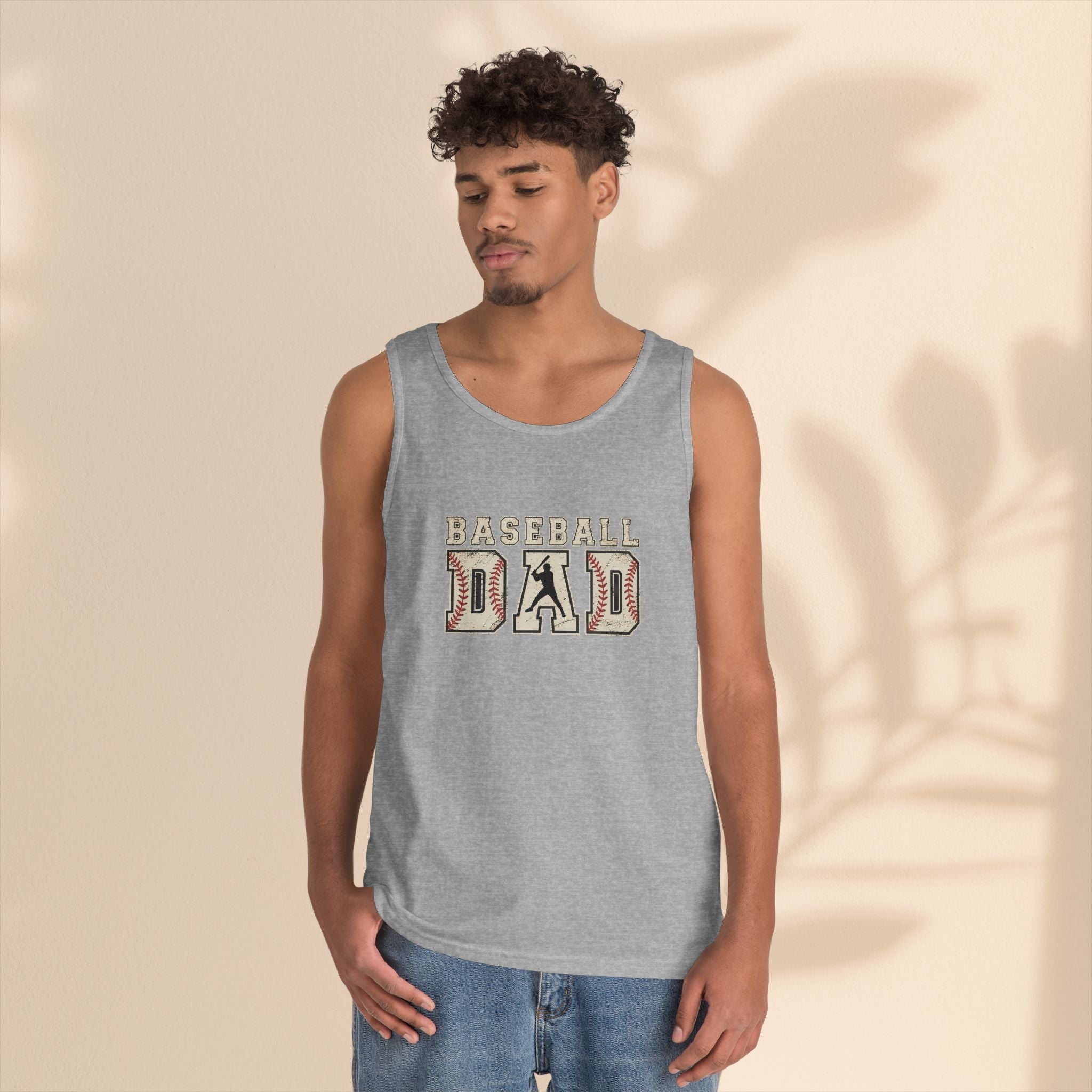 Baseball Dad Tank Top | Men’s Cotton Tank for Game Day & BBQ