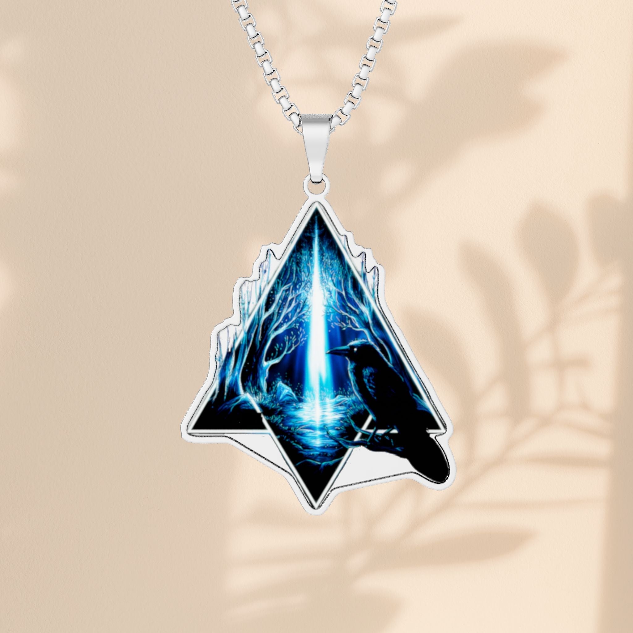 Message of Revelation Photo Pendant (Custom Engraved, Silver or Gold)