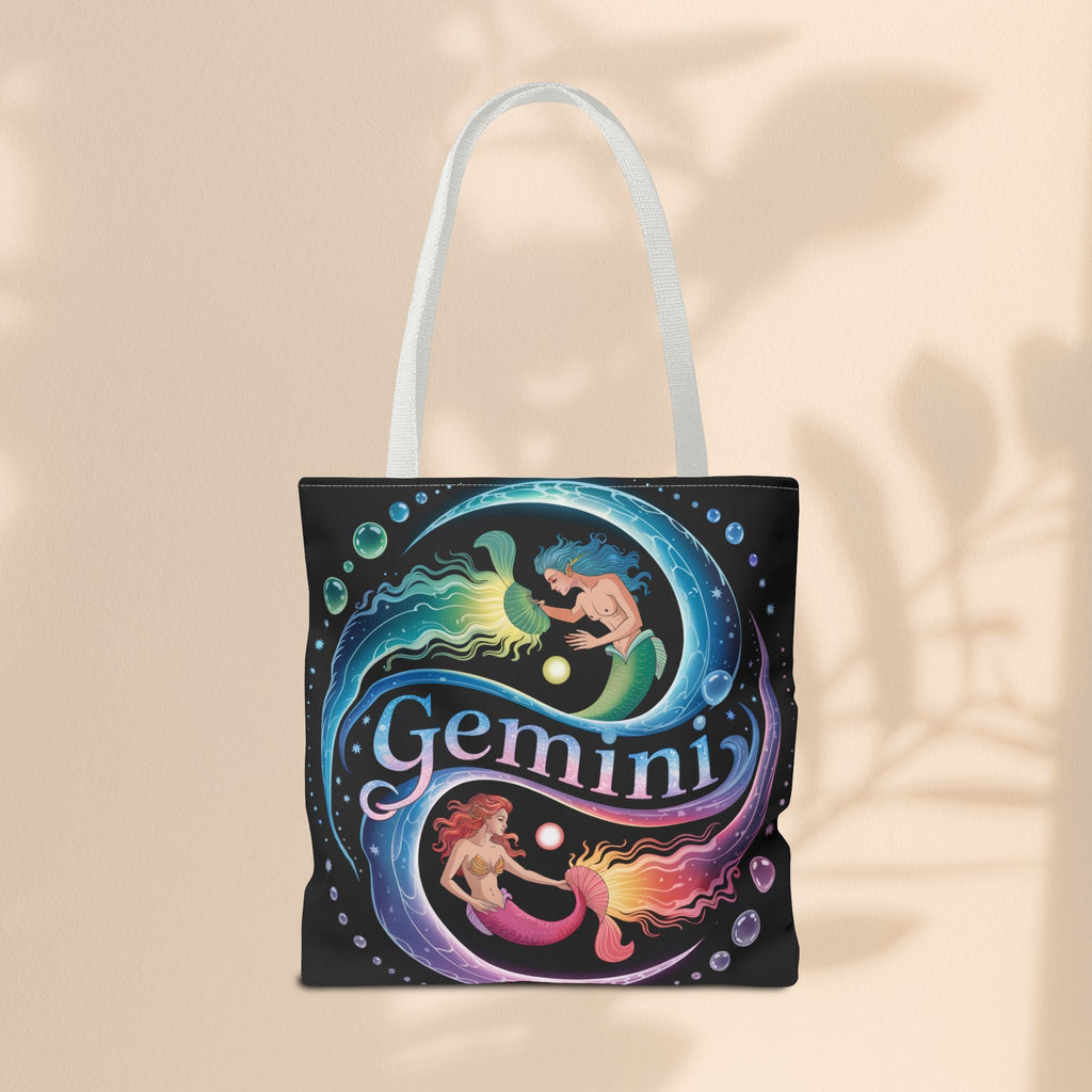 Gemini Zodiac Tote Bag - Colorful Astrology Bag, Gift for Astrology Lovers, AOP Tote for Geminis, Horoscope Design, Birthday Gift