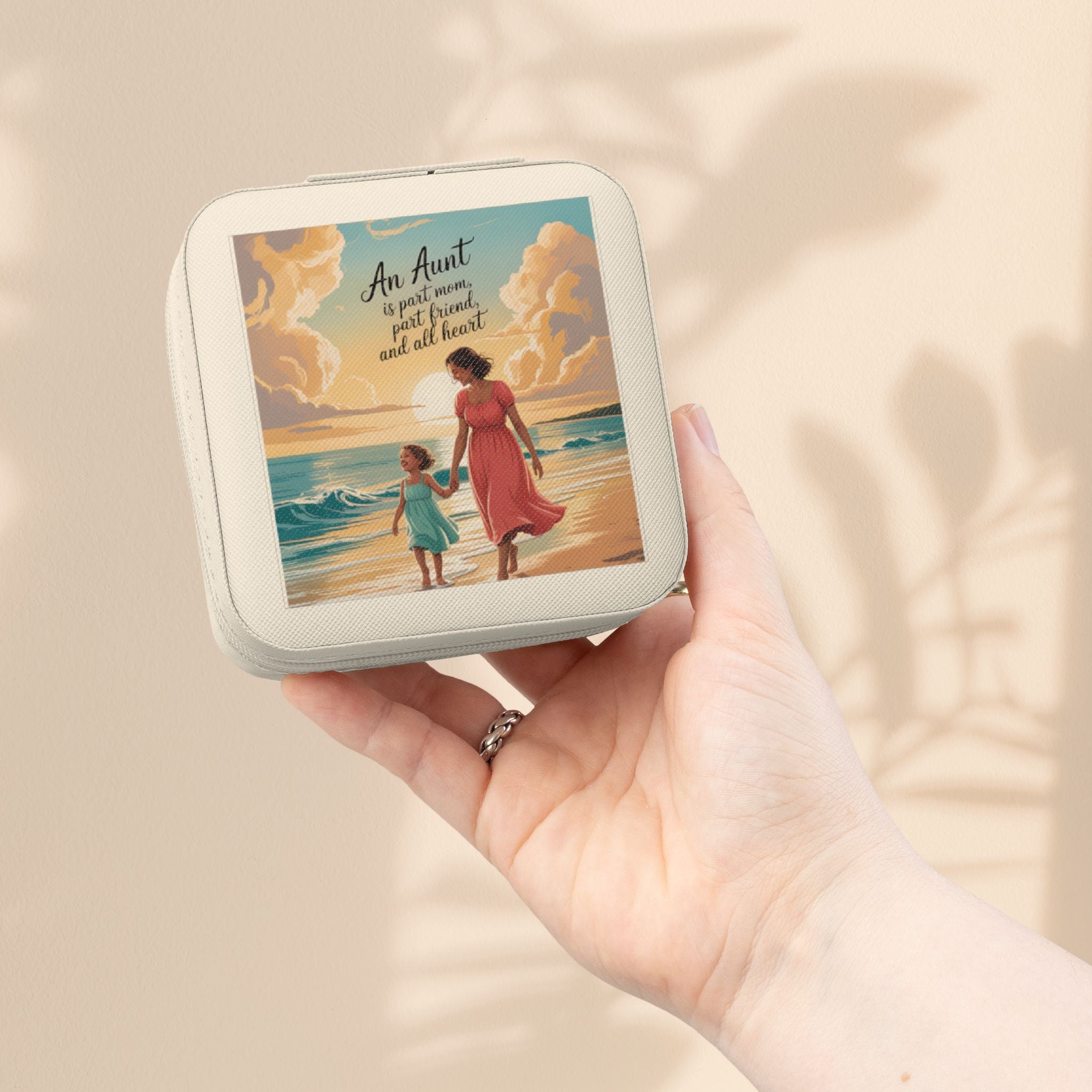 Jewelry Travel Case — 'Aunts Are All Heart'
