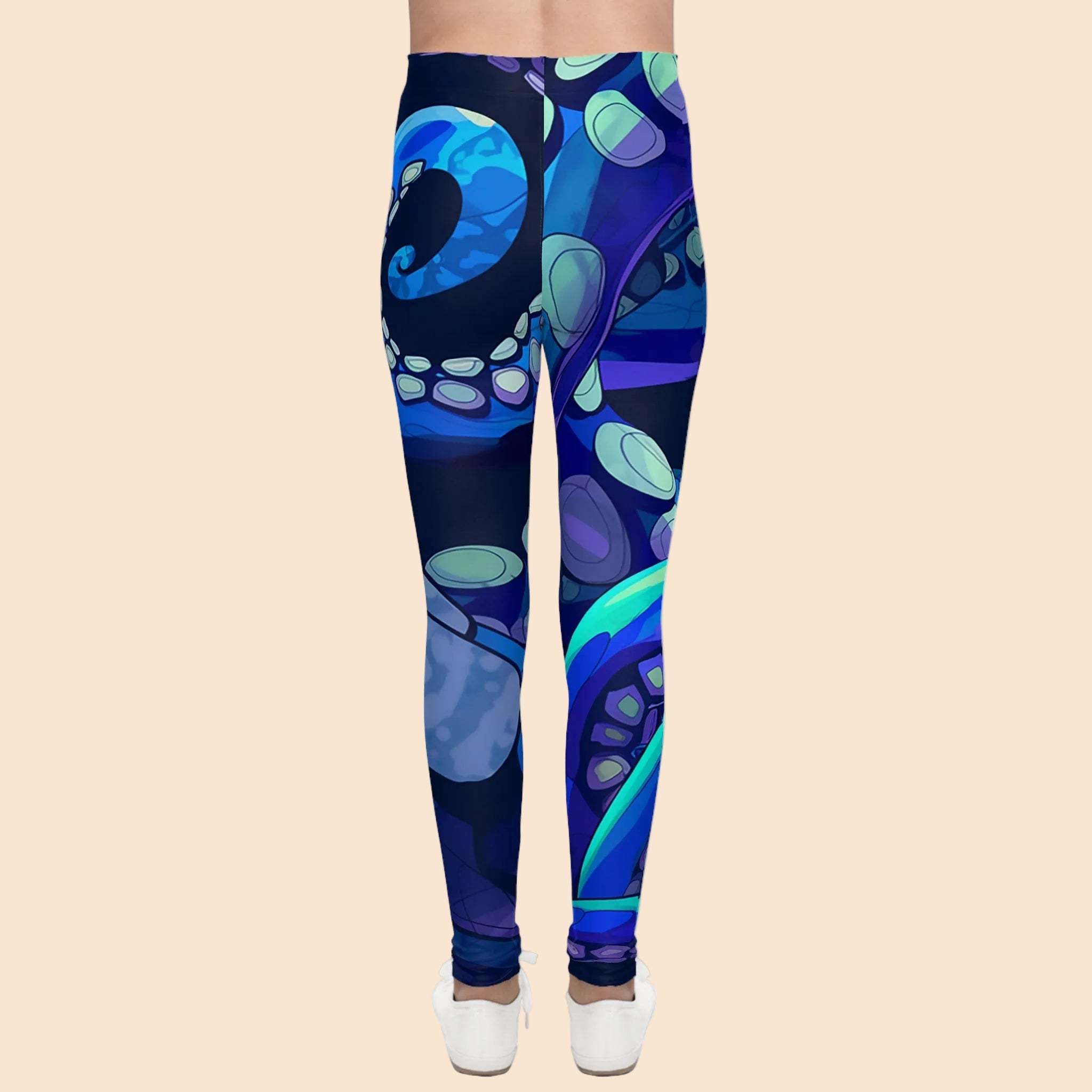 Colorful Octopus Delight Youth Leggings | Stylish & Comfortable Activewear for Kids