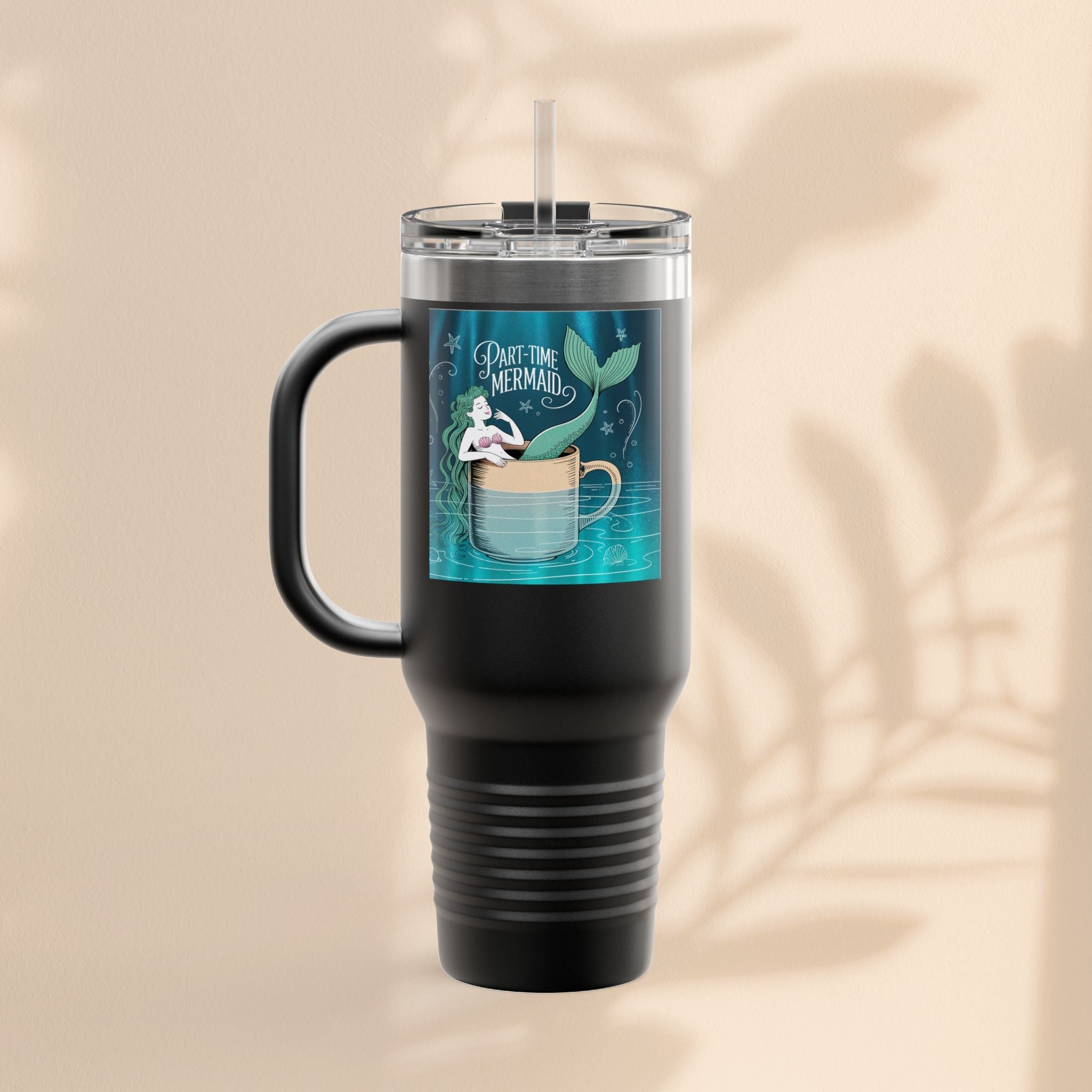 Charming Mermaid Insulated Travel Mug, 40oz - Perfect for Road Trips, Beach Days, and Gifts for Ocean Lovers, Travel Mug, Unique [...]