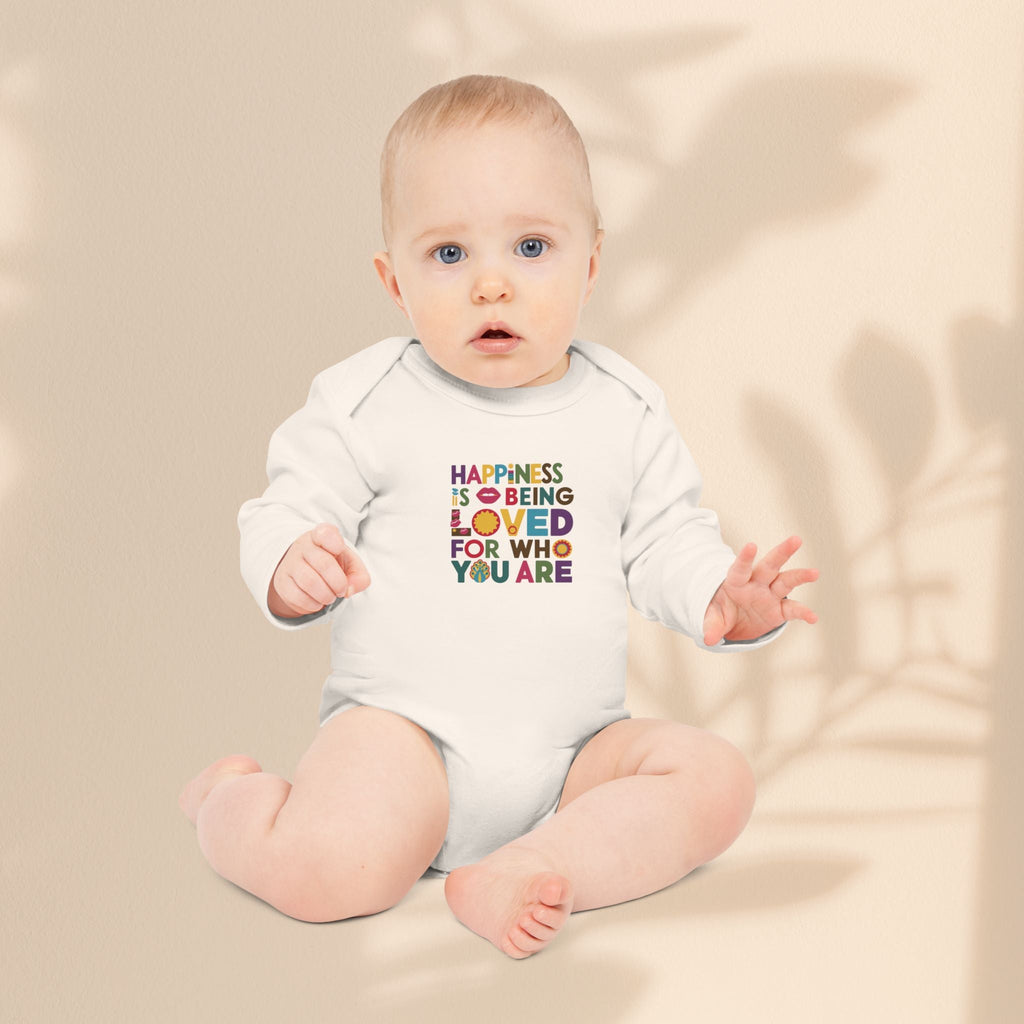 Loved For Who You Are Organic Baby Bodysuit | Baby Gift
