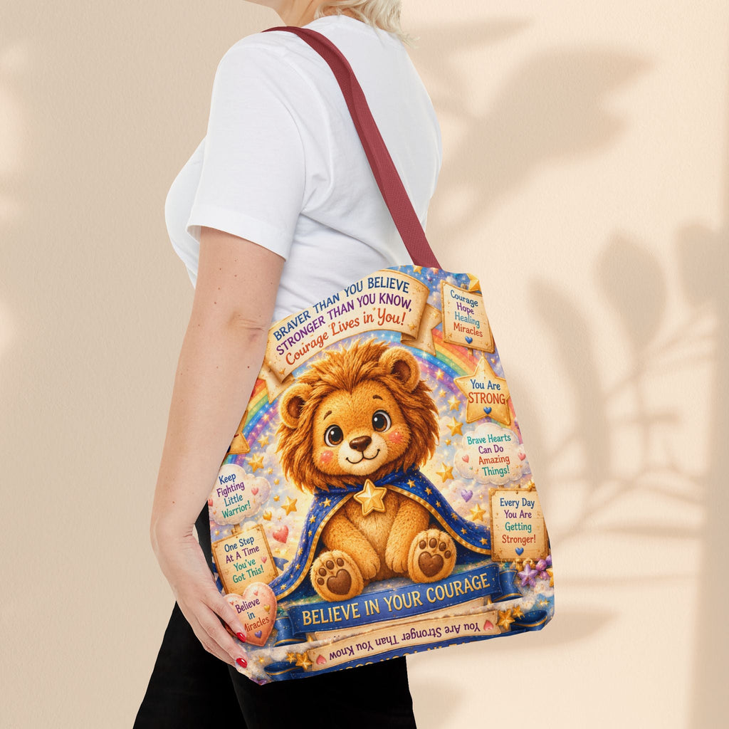 Cute Courage Lion Tote Bag | Brave Buddies™