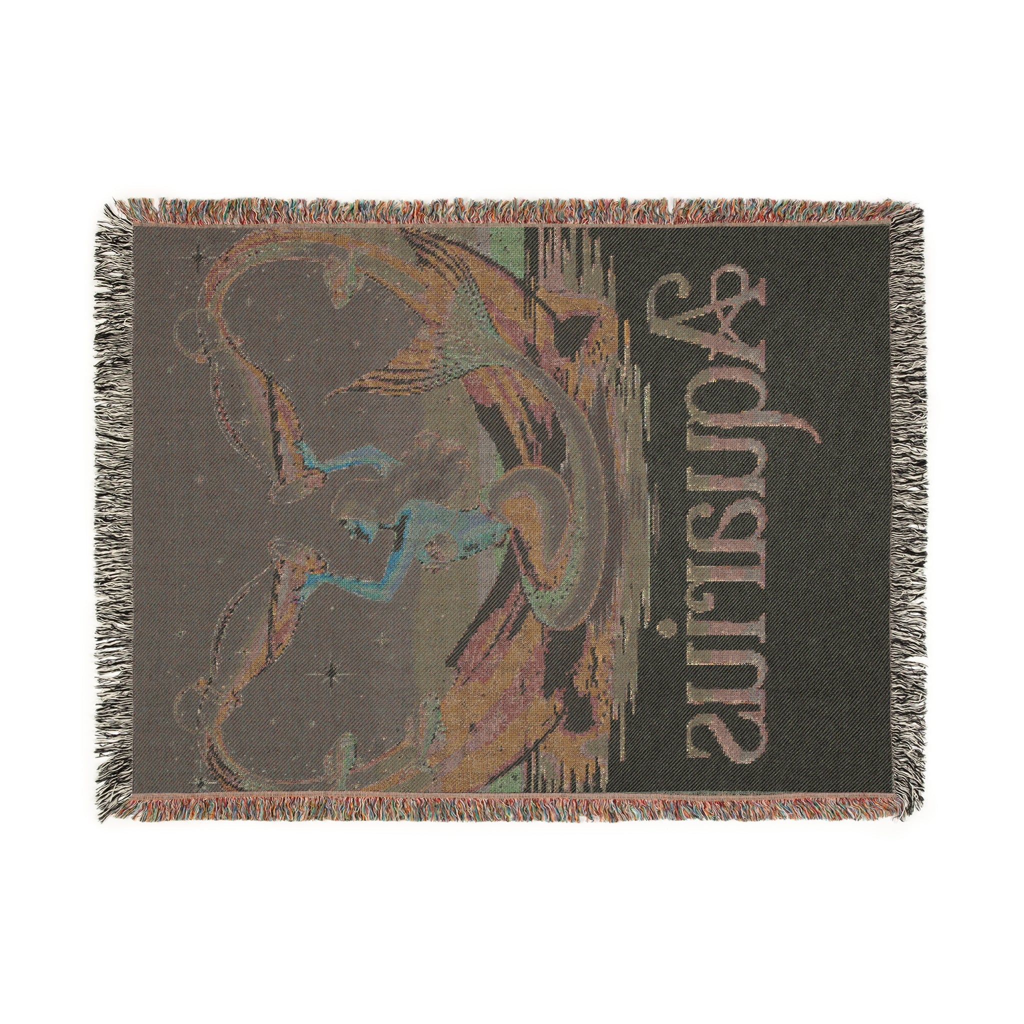 Aquarius Woven Blanket – Cozy Zodiac Throw, Astrology Home Décor