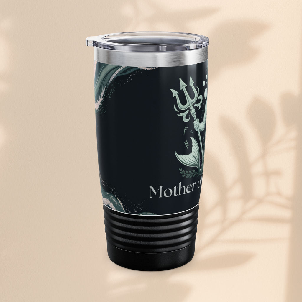 Mother of the Groom, Stylish Ringneck Tumbler - Perfect for Weddings, Gifts for Parents, Merman Design